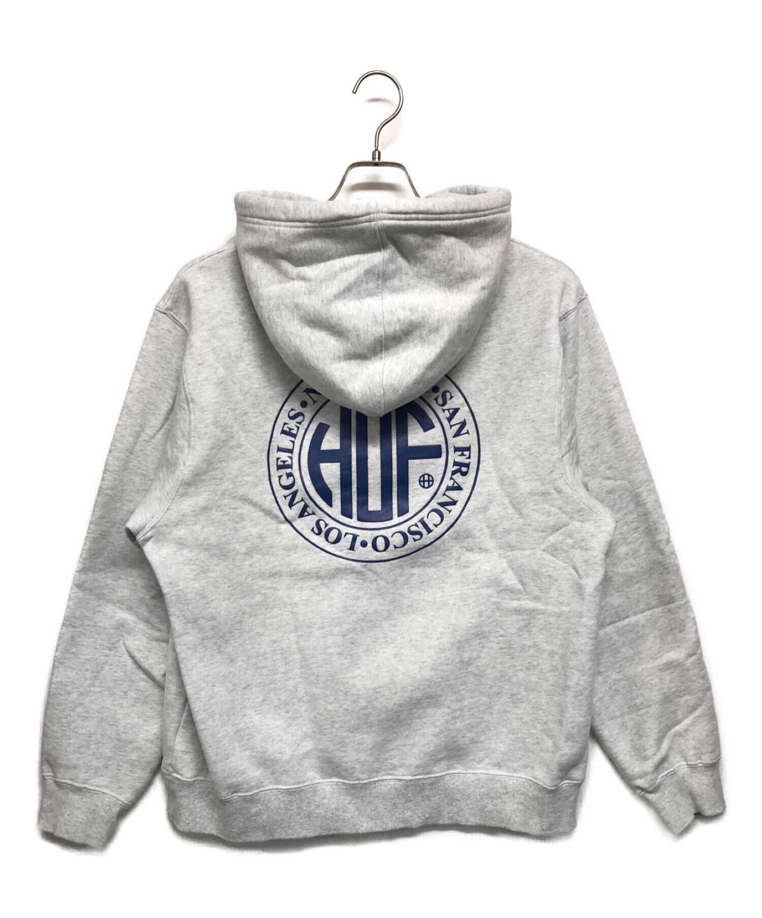 HUF (ハフ) REGIONAL PUFF HOODIE グレー サイズ:SIZE M