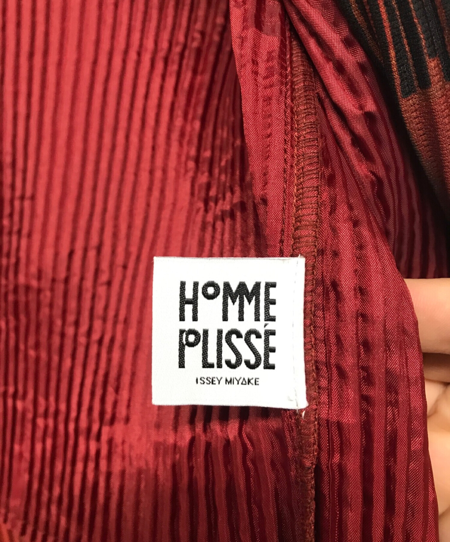 中古・古着通販】HOMME PLISSE ISSEY MIYAKE (オムプリッセ イッセイ ミヤケ) プリーツジャケット レッド サイズ:SIZE  2｜ブランド・古着通販 トレファク公式【TREFAC FASHION】スマホサイト