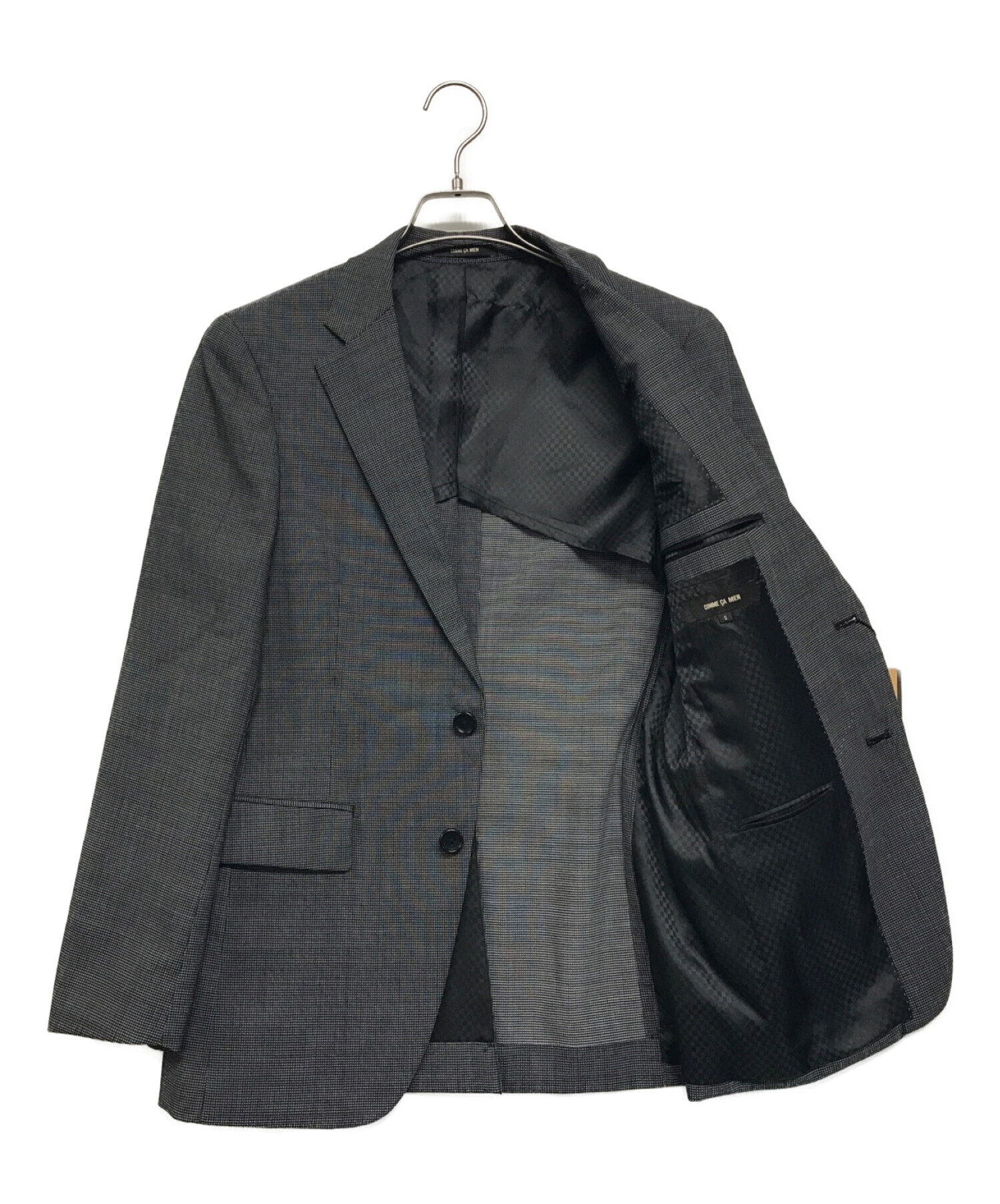 XLサイズ新品未使用タグ付きCOMME CA MEN ウール スーツ ビジネス黒 ...