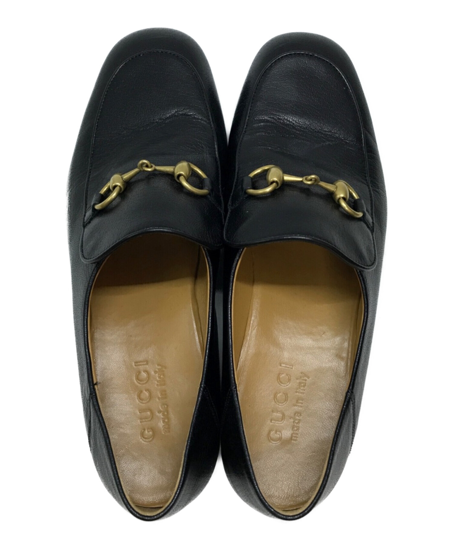 GUCCI (グッチ) ホースビットローファー ブラック サイズ:SIZE 7