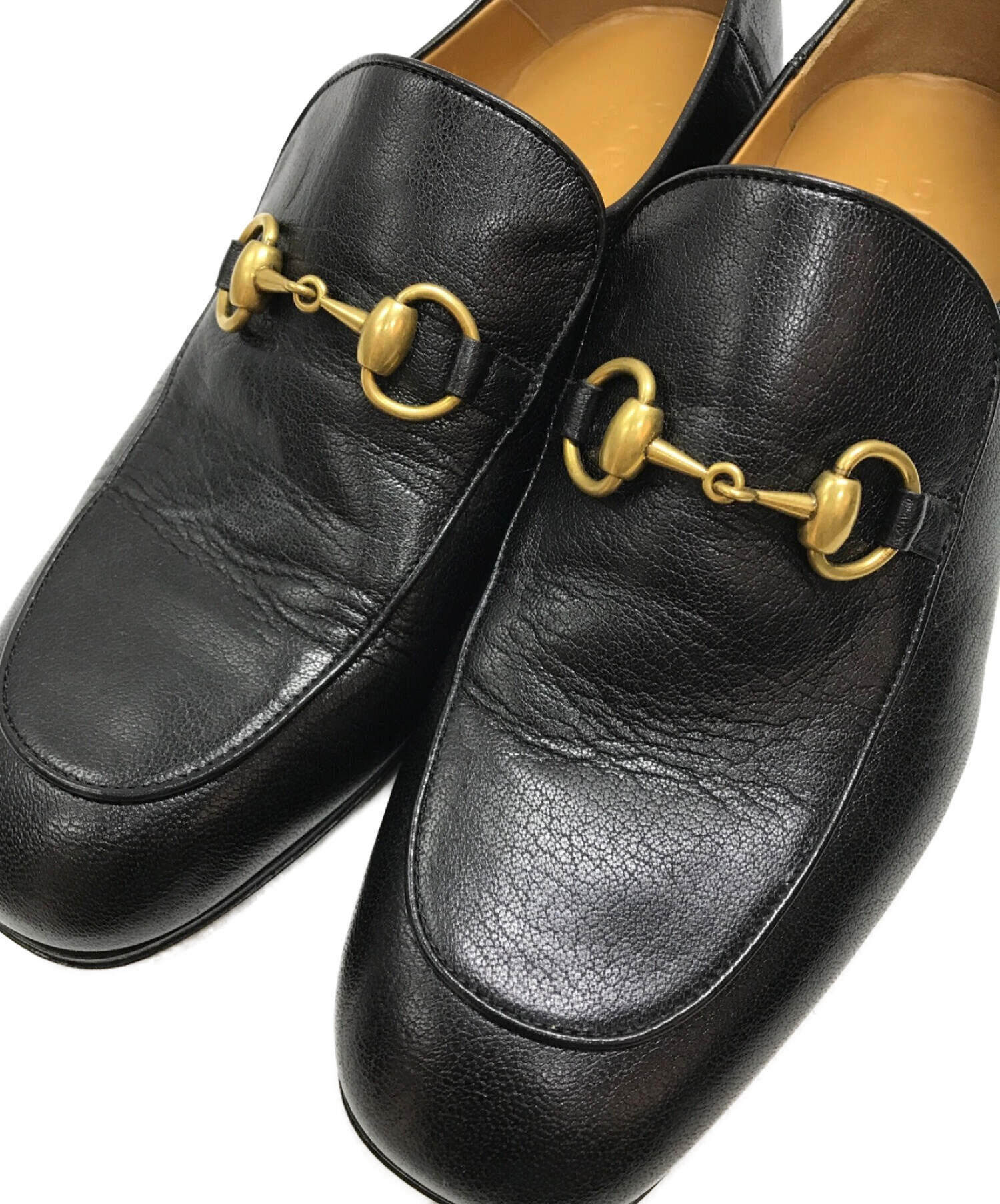 GUCCI (グッチ) ホースビットローファー ブラック サイズ:SIZE 7