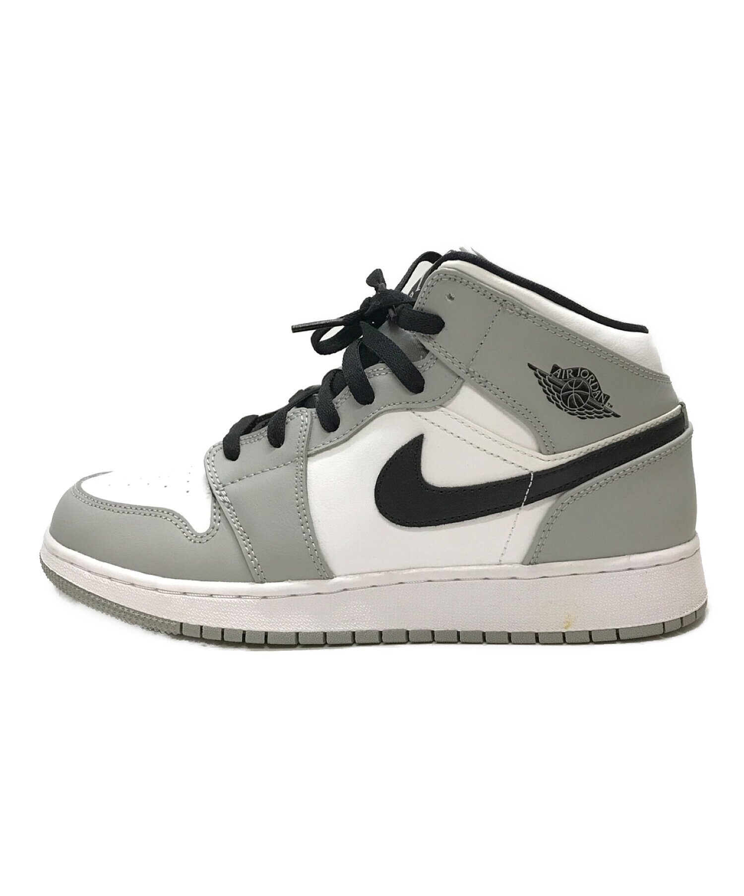 中古・古着通販】NIKE (ナイキ) AIR JORDAN 1 MID GS グレー サイズ