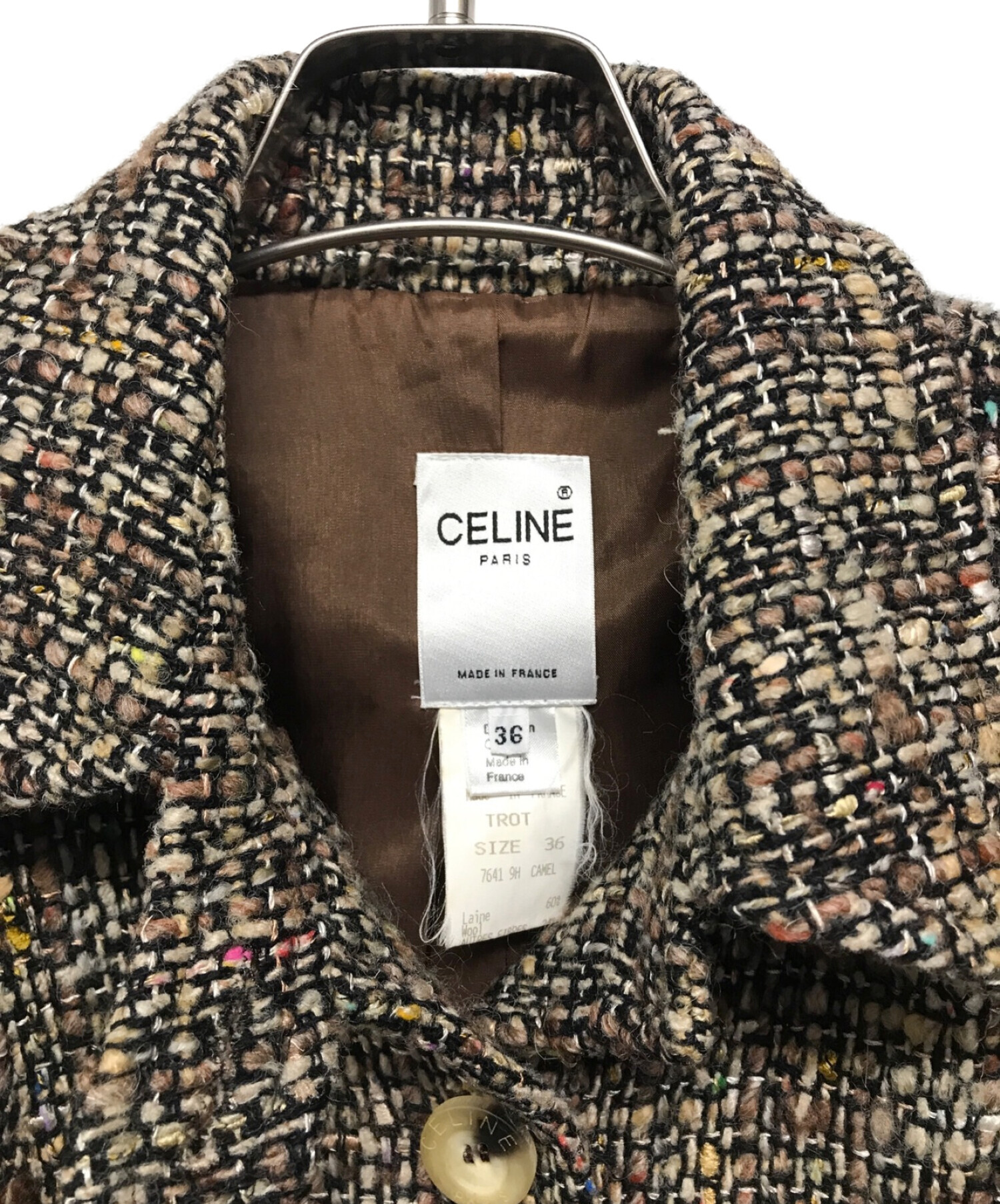 中古・古着通販】CELINE (セリーヌ) 【OLD】ツイードジャケット 