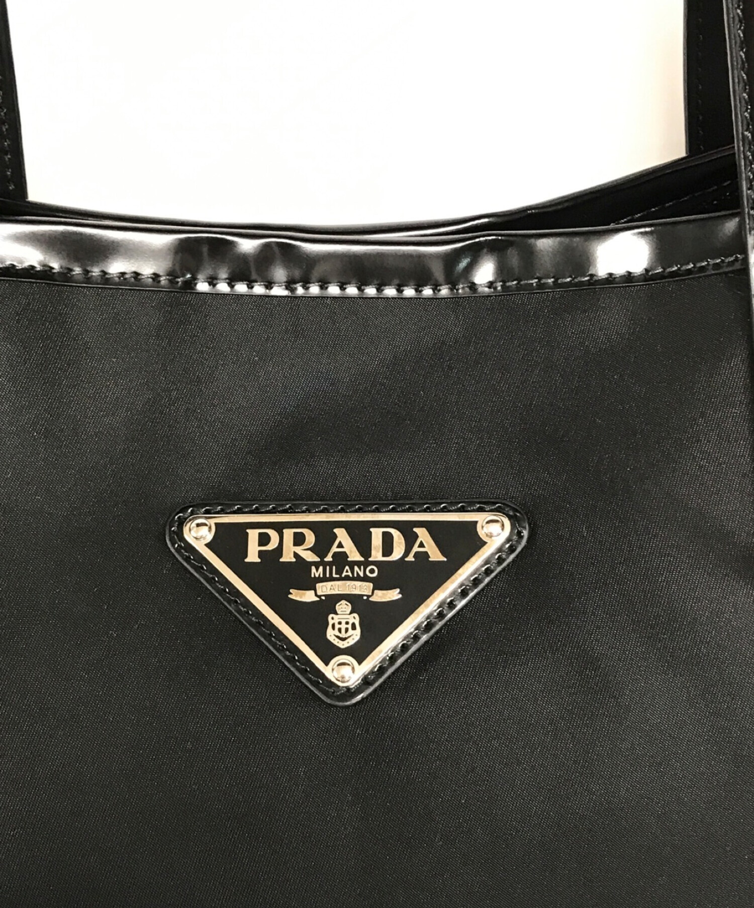 PRADA  プラダナイロントートバック　黒　ヴィンテージ　タグ、保証カードありタグ保証カードあり