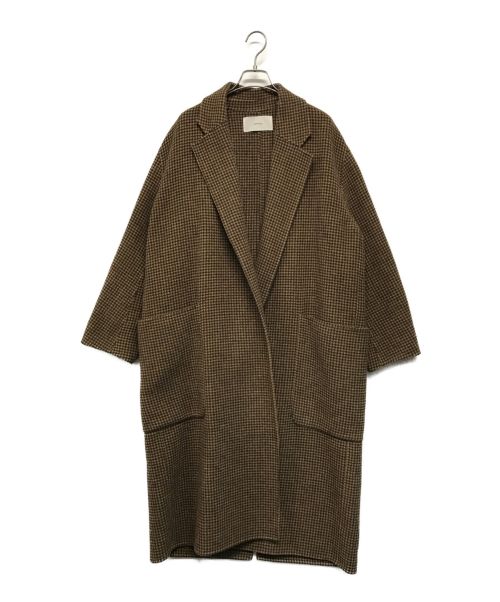 中古・古着通販】TODAYFUL (トゥデイフル) Over Check Coat ブラウン