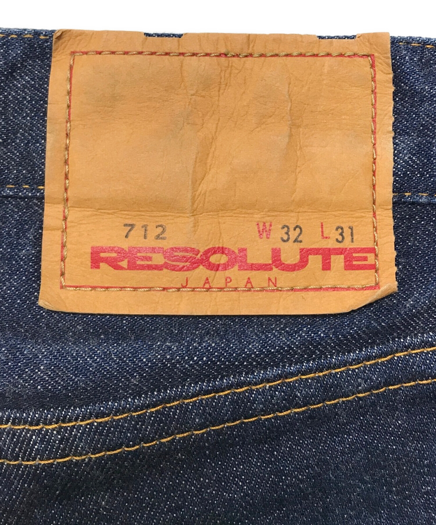 中古・古着通販】RESOLUTE (リゾルト) ワンウォッシュデニム