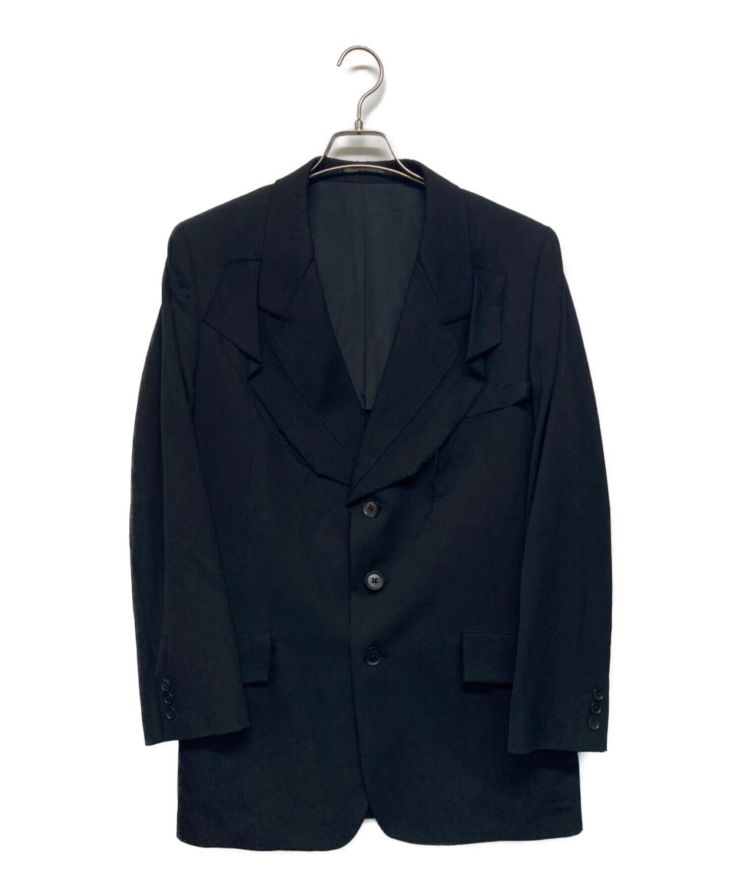 Yohji Yamamoto pour homme (ヨウジヤマモト プールオム) 3Bジャケット ブラック サイズ:SIZE 2