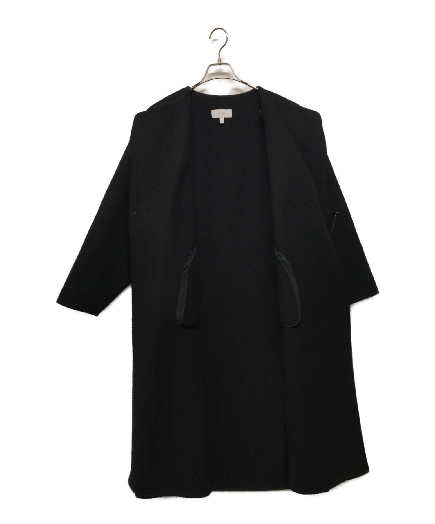 中古・古着通販】HYKE (ハイク) DOUBLE FACE TRENCH COAT ブラック サイズ:SIZE 1｜ブランド・古着通販  トレファク公式【TREFAC FASHION】スマホサイト