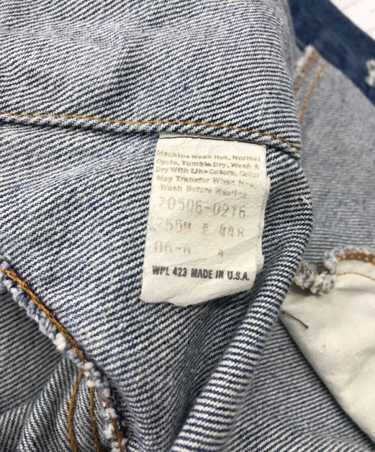 中古・古着通販】LEVI'S (リーバイス) デニムジャケット インディゴ