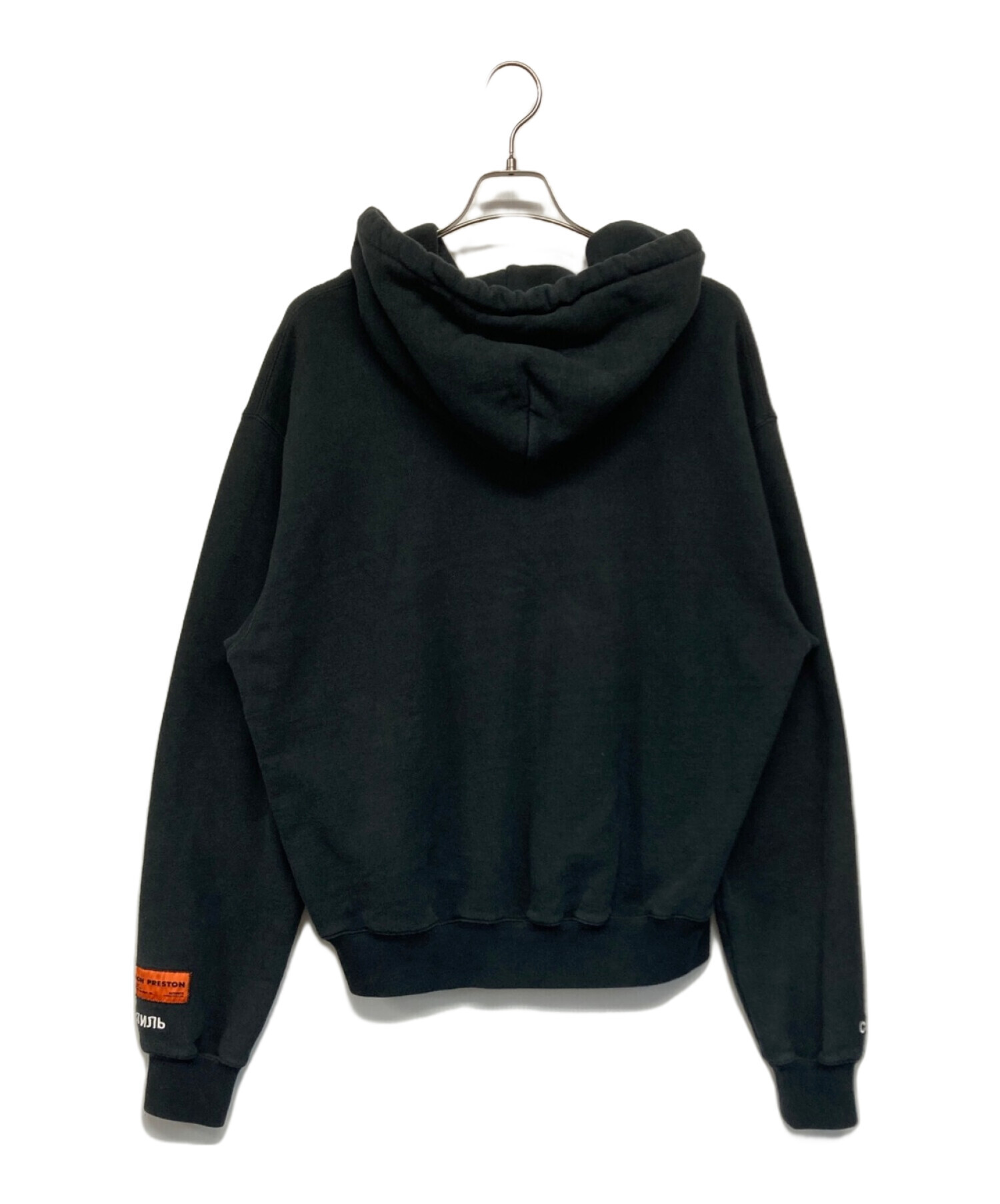 中古・古着通販】HERON PRESTON (ヘロンプレストン) プルオーバーパーカー ブラック サイズ:SIZE M｜ブランド・古着通販  トレファク公式【TREFAC FASHION】スマホサイト