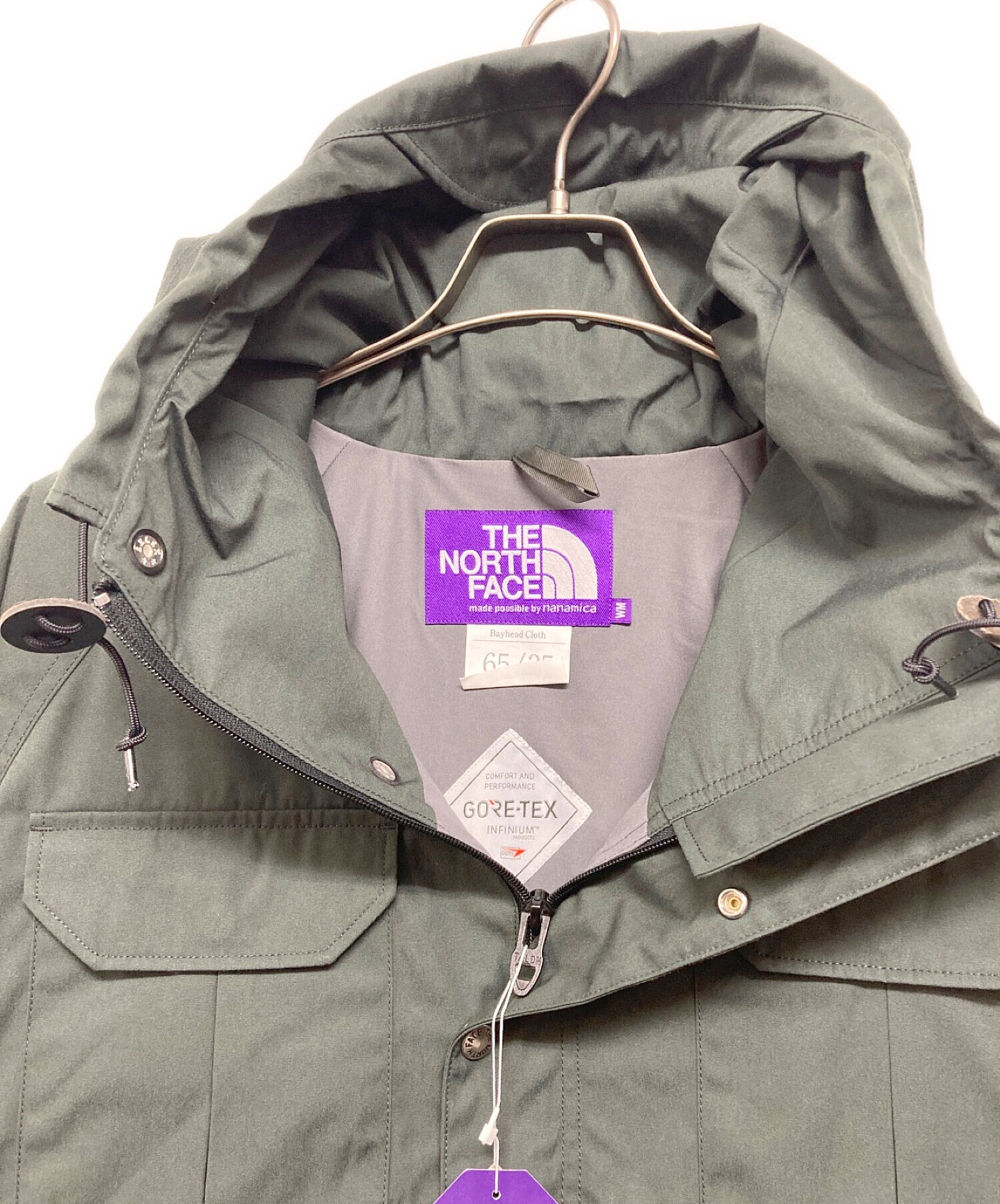 THE NORTHFACE PURPLELABEL (ザ・ノースフェイス パープルレーベル) nanamica (ナナミカ) ゴアテックス  インフィニアム マウンテンコート グレー サイズ:M 未使用品