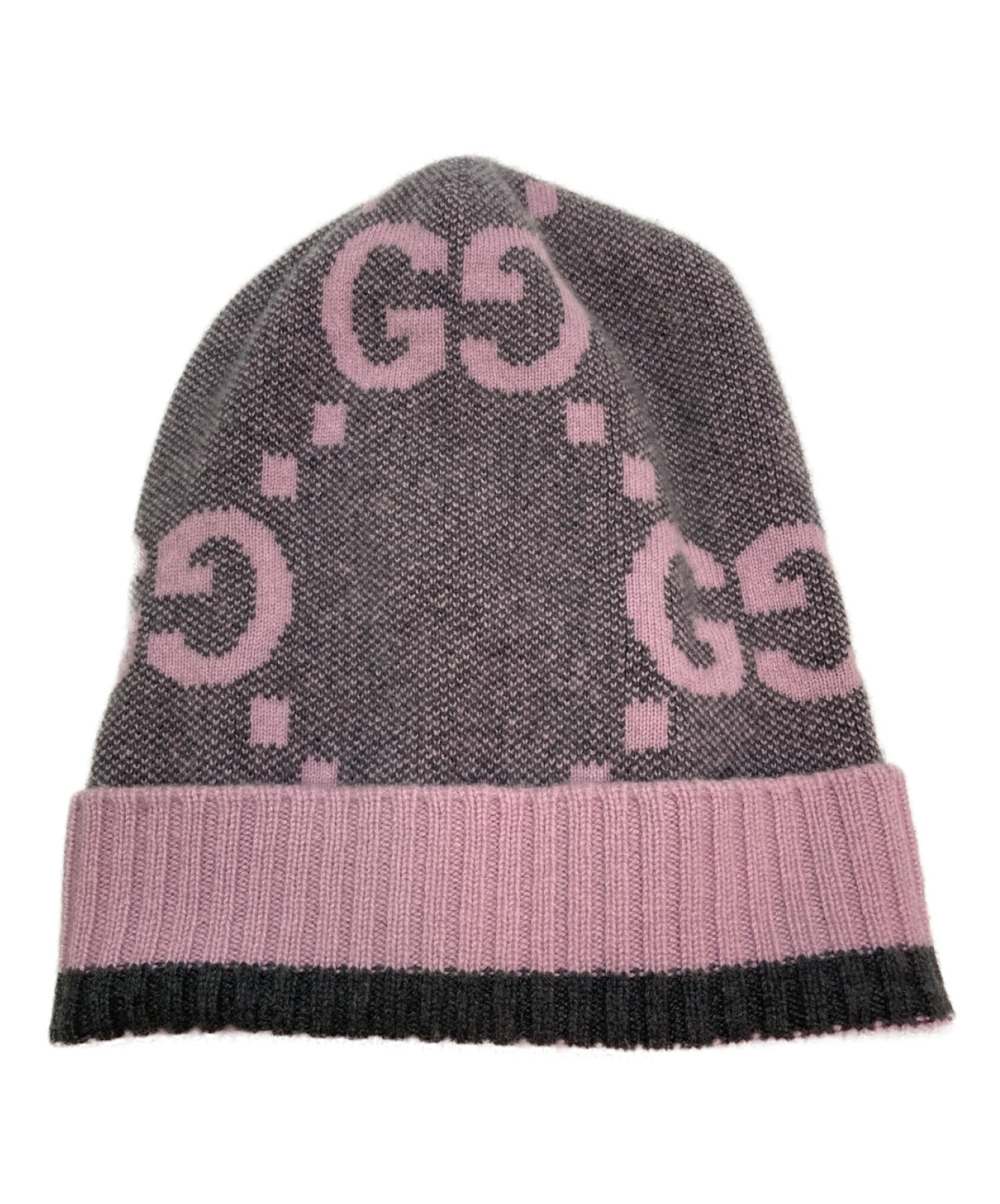 最高品質gucci ピンクニット帽 帽子