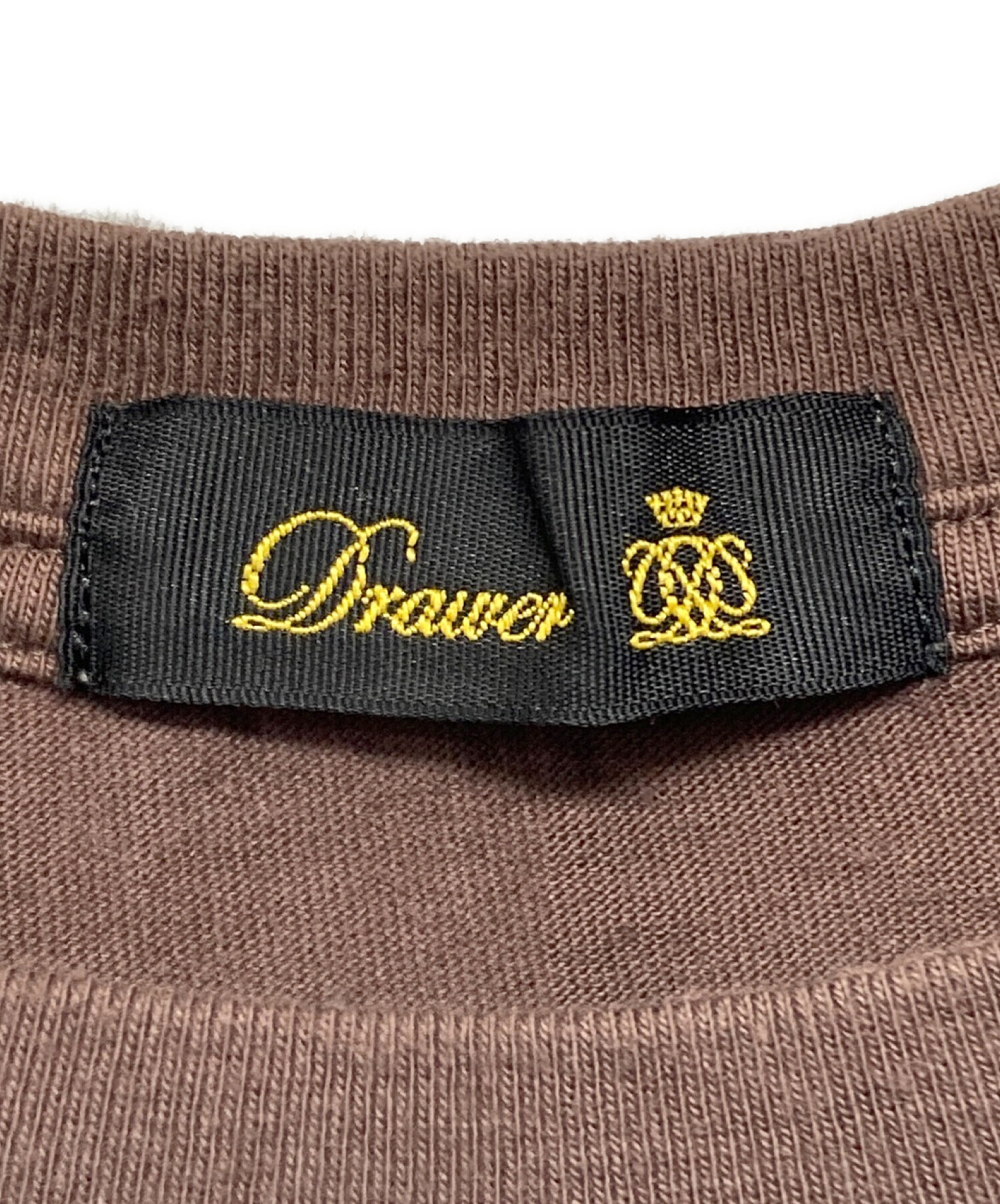 中古・古着通販】DRAWER (ドゥロワー) コットン天竺クルーネックロング