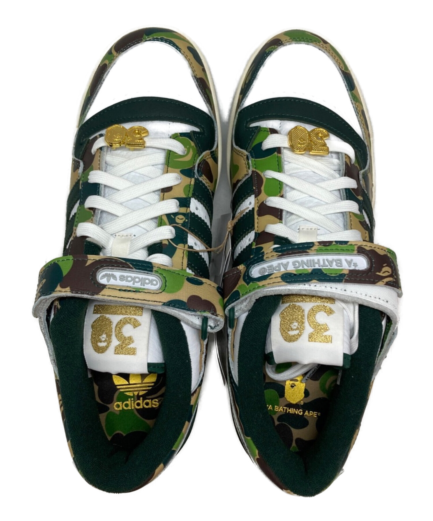 中古・古着通販】adidas (アディダス) A BATHING APE (アベイシングエイプ) Forum 84 Low グリーン サイズ:SIZE  26.5cm｜ブランド・古着通販 トレファク公式【TREFAC FASHION】スマホサイト