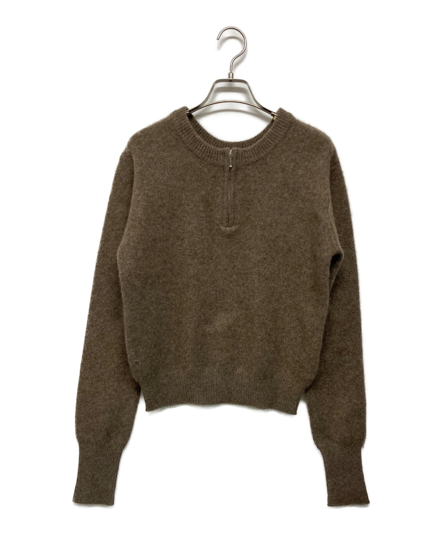 CLANE W FACE HALF ZIP YAK KNIT TOPSクラネ - トップス