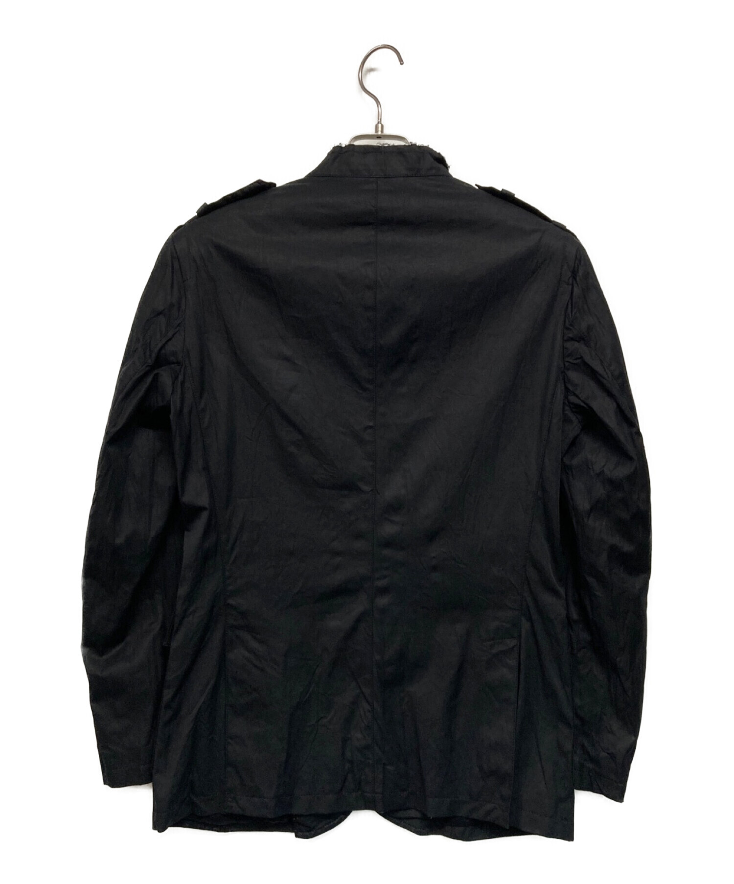NEIL BARRETT (ニールバレット) カットオフミリタリージャケット ブラック サイズ:SIZE 44