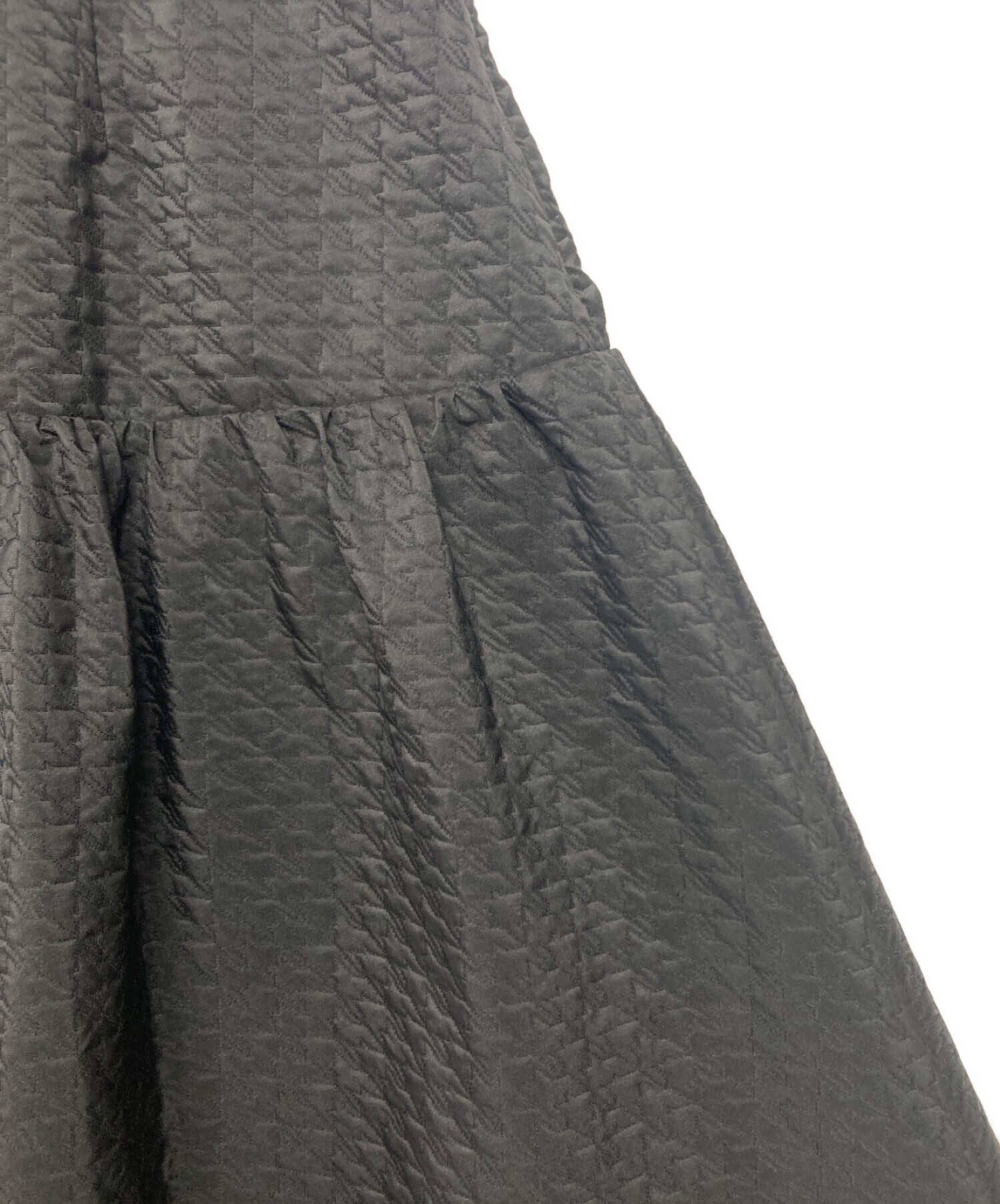 Aimeine (エメイン) ウエストシェイプジャガードボリュームスカート ブラック サイズ:SIZE S