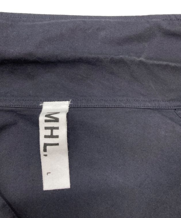 MHL (エムエイチエル) UPCYCLING COTTON TWILL ジャケット ネイビー サイズ:SIZE L