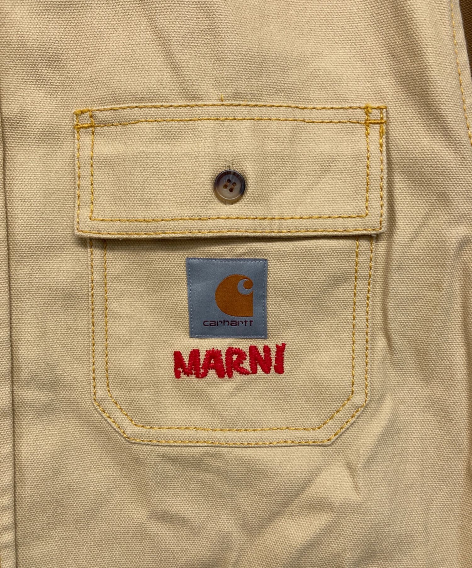 Carhartt WIP (カーハート) MARNI (マルニ) MARNI L/S OVER SHIRT ブラウン サイズ:SIZE S