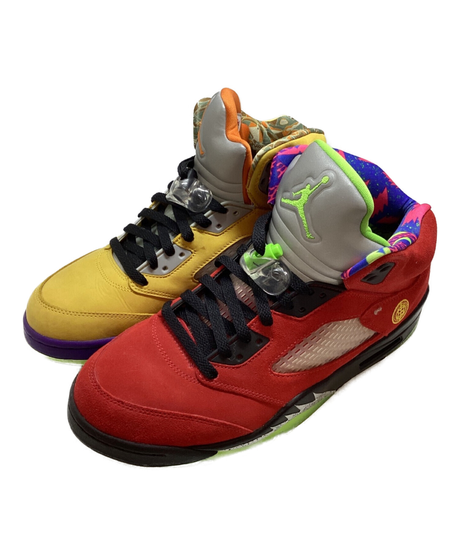 NIKE (ナイキ) AIR JORDAN 5 RETRO SE レッド×イエロー サイズ:SIZE 28cm