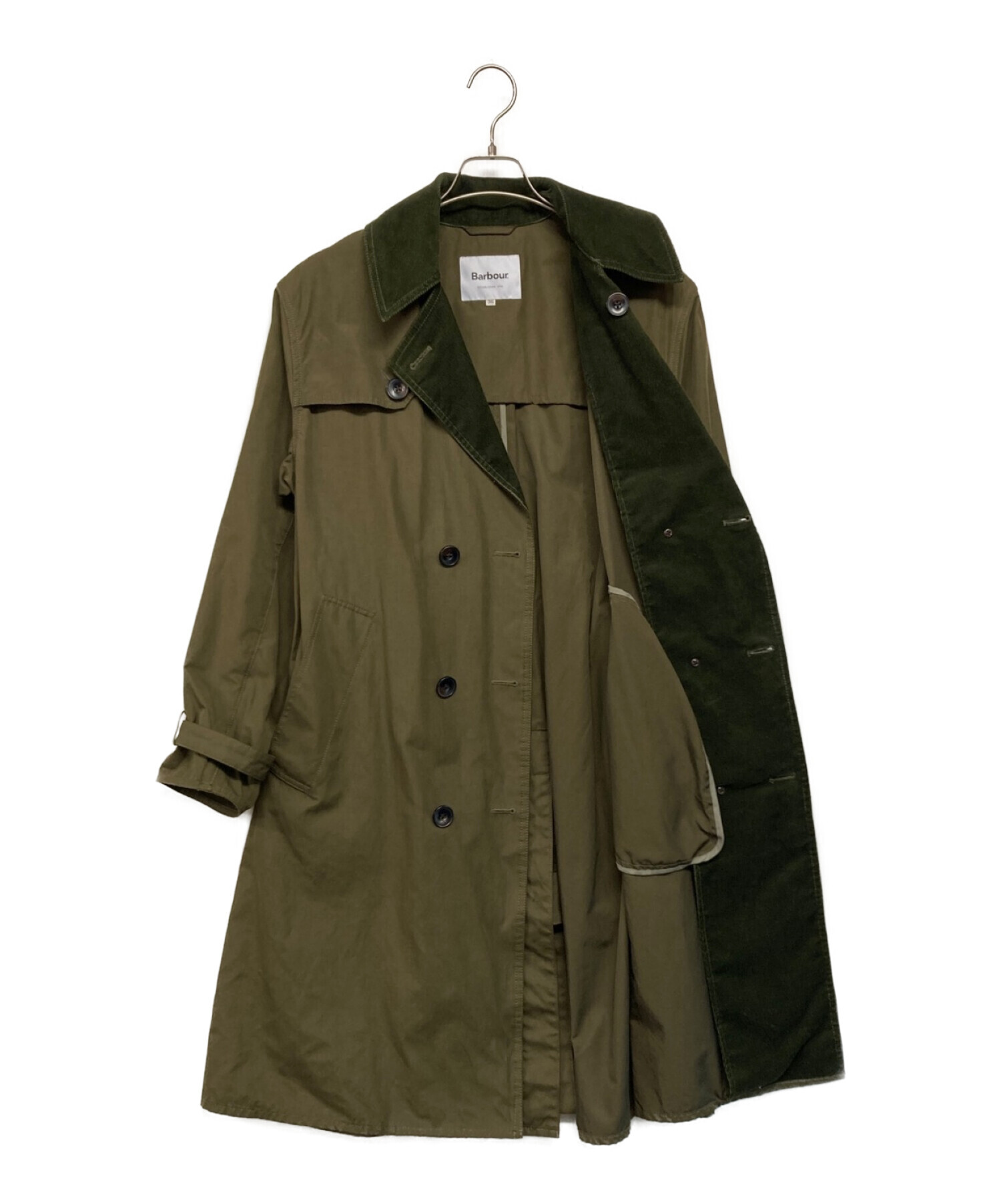 Barbour×BEAMS F 別注 WHITLEY ピーチスキントレンチコート - トレンチ