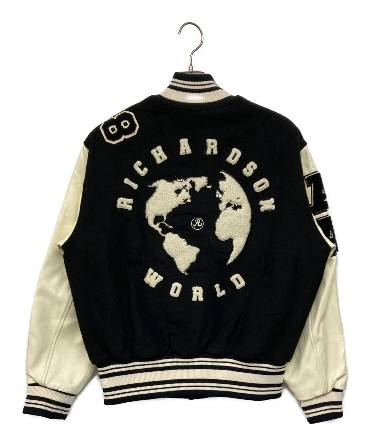 Richardson (リチャードソン) MAGAZINE VARSITY JACKET ブラック サイズ:SIZE S