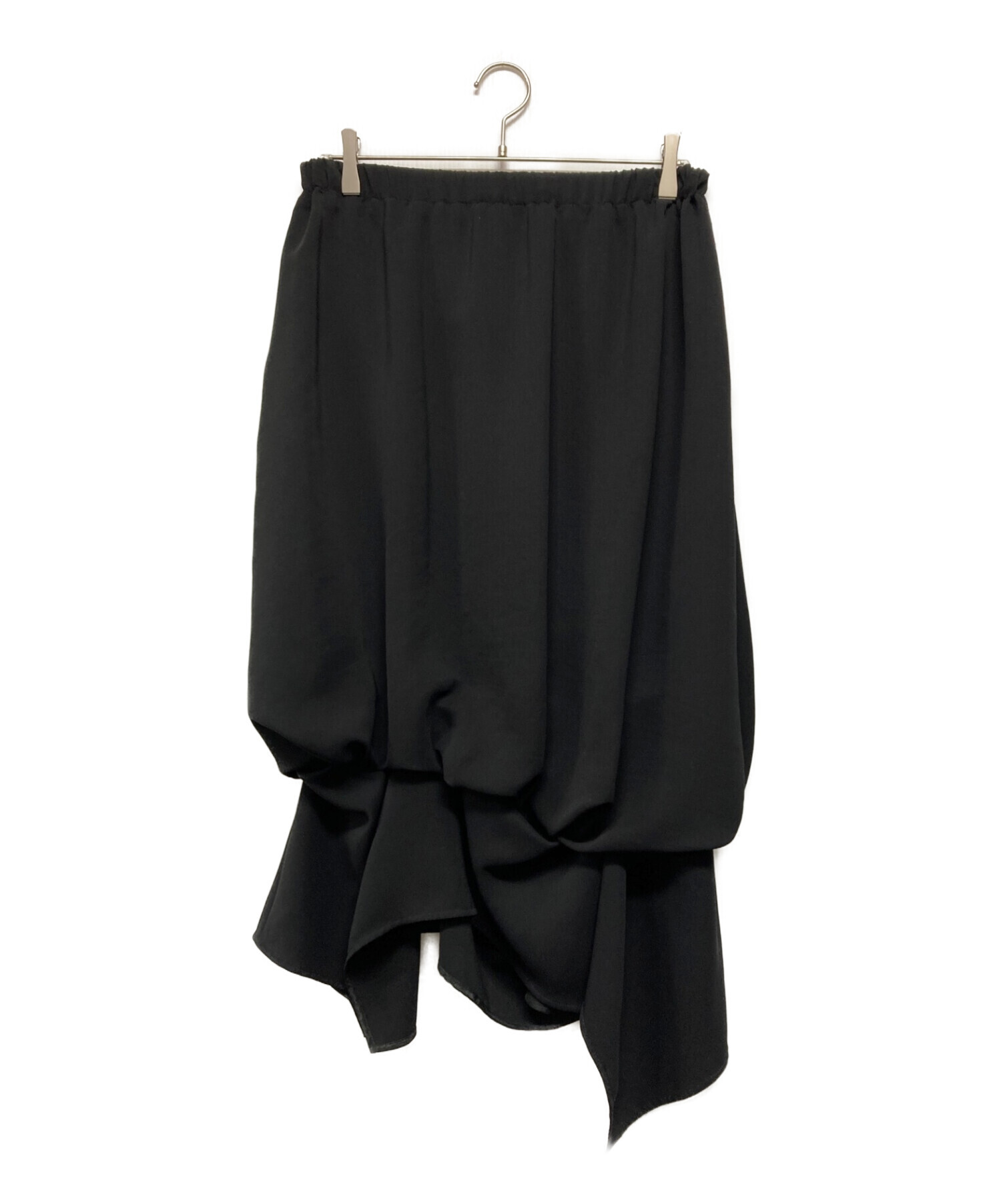ENFOLD (エンフォルド) 変形スカート ブラック サイズ:SIZE 36