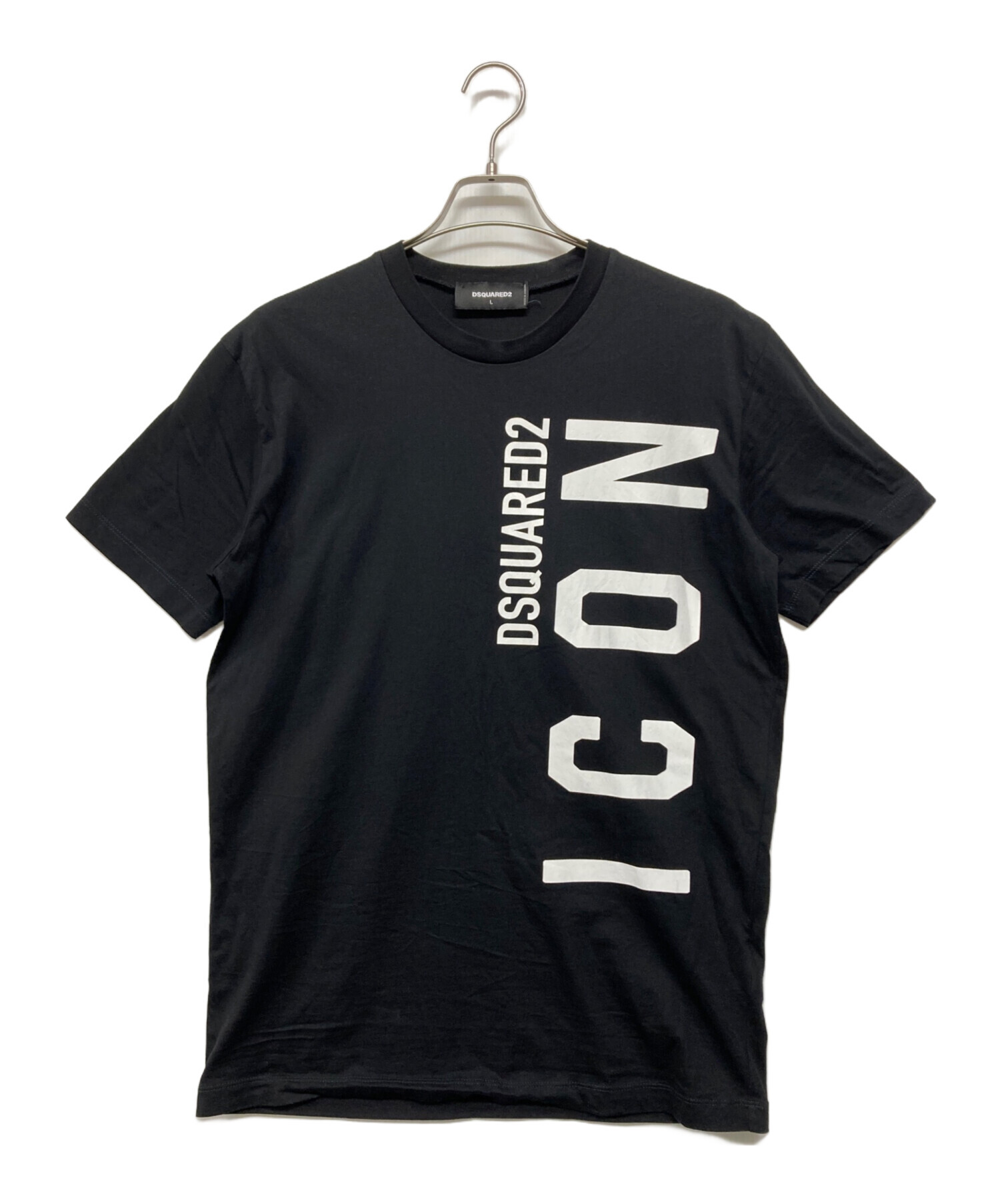 DSQUARED2 (ディースクエアード) ICONプリントTシャツ ブラック サイズ:SIZE L