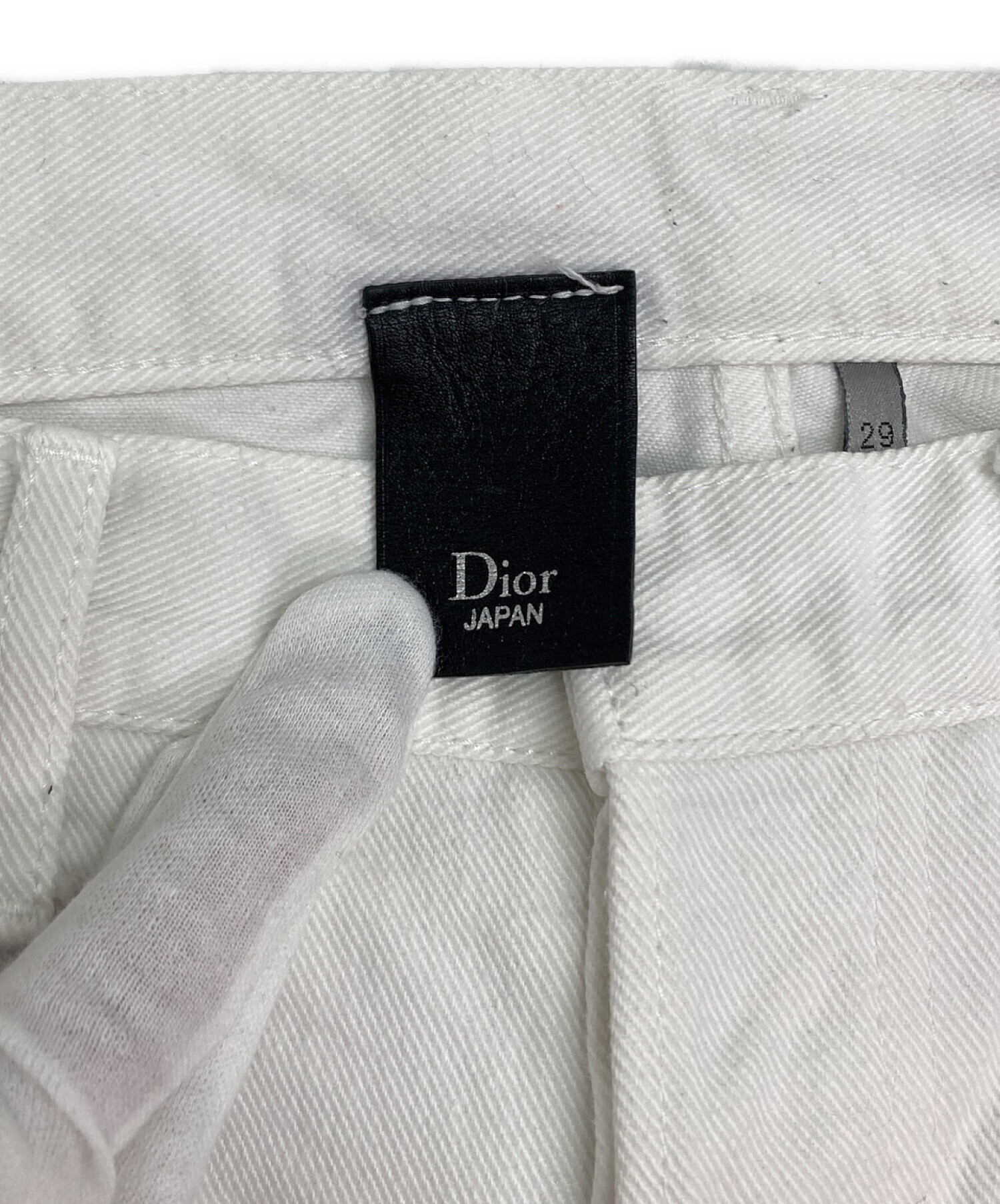 中古・古着通販】DIOR HOMME (ディオール オム) ホワイトデニムパンツ