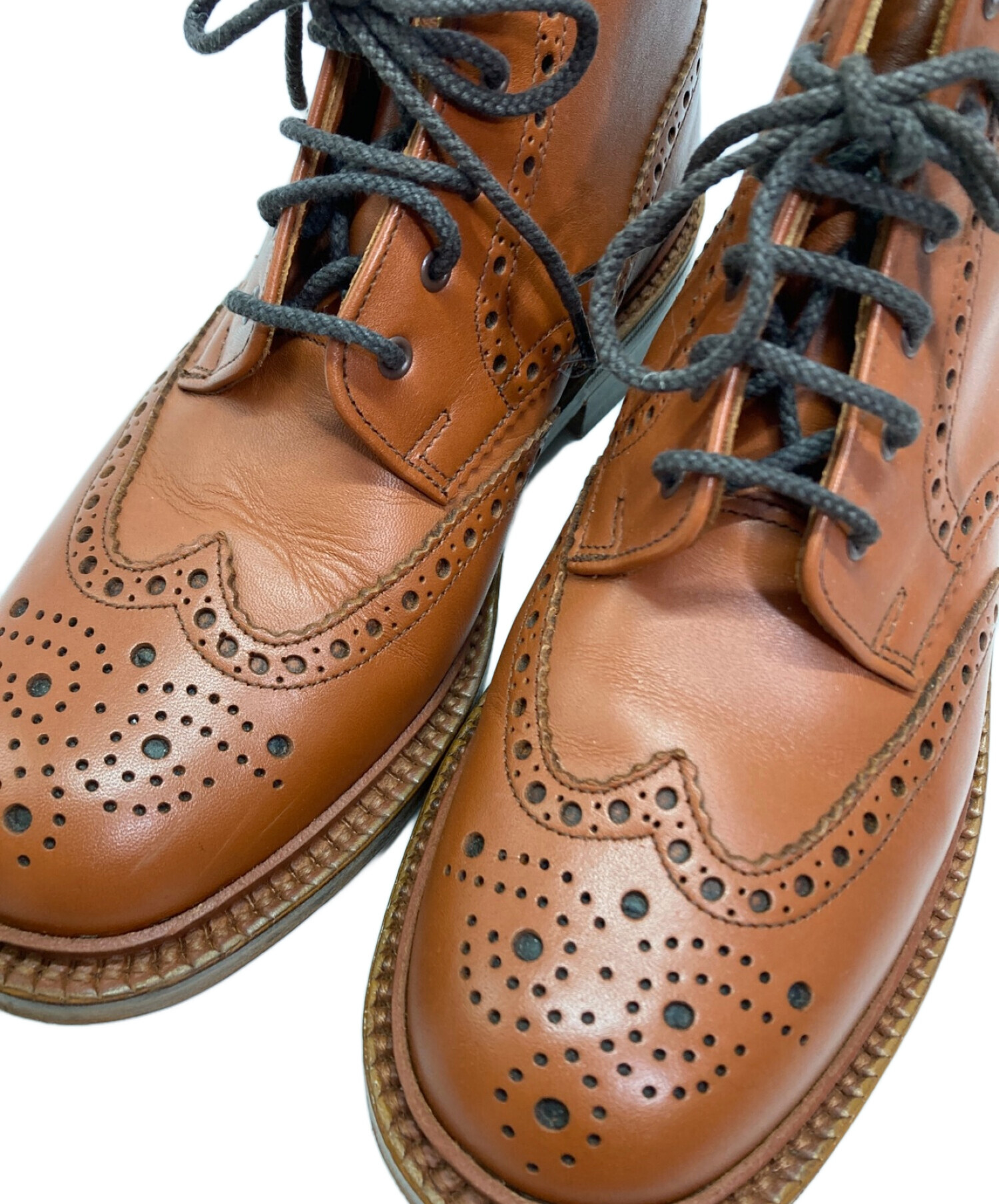 Alfred Sargent (アルフレッドサージェント) TAN BROGUE DERBY BOOT ブラウン サイズ:SIZE 5