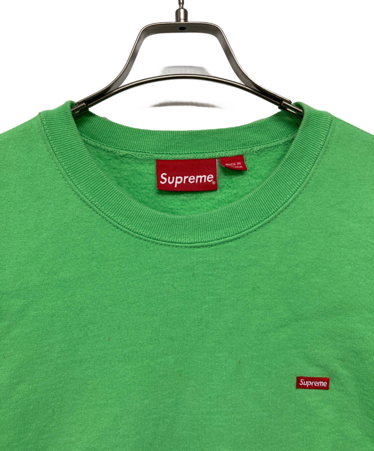 SUPREME (シュプリーム) スモールボックスロゴスウェット グリーン サイズ:SIZE L