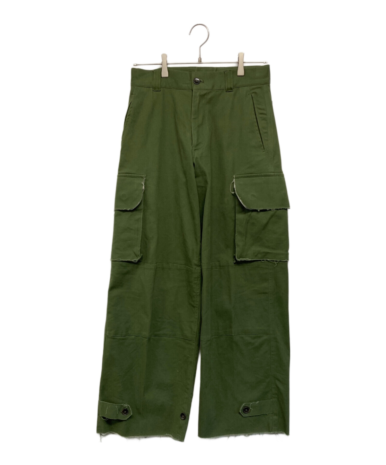 中古・古着通販】soerte (ソエルテ) Wide straight military pants オリーブ サイズ:SIZE 1｜ブランド・古着通販  トレファク公式【TREFAC FASHION】スマホサイト