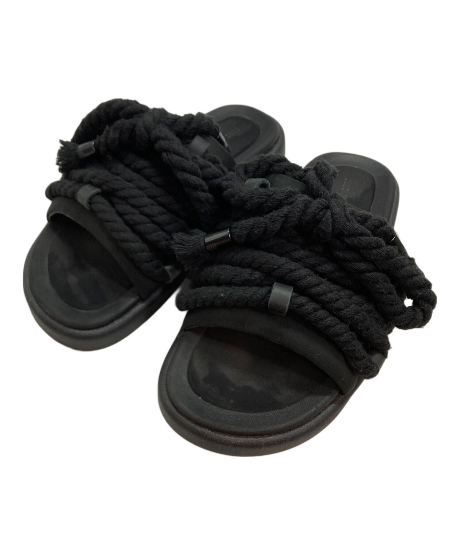 FOOT INDUSTRY (フットインダストリー) Rope Slipper ブラック サイズ:SIZE 2