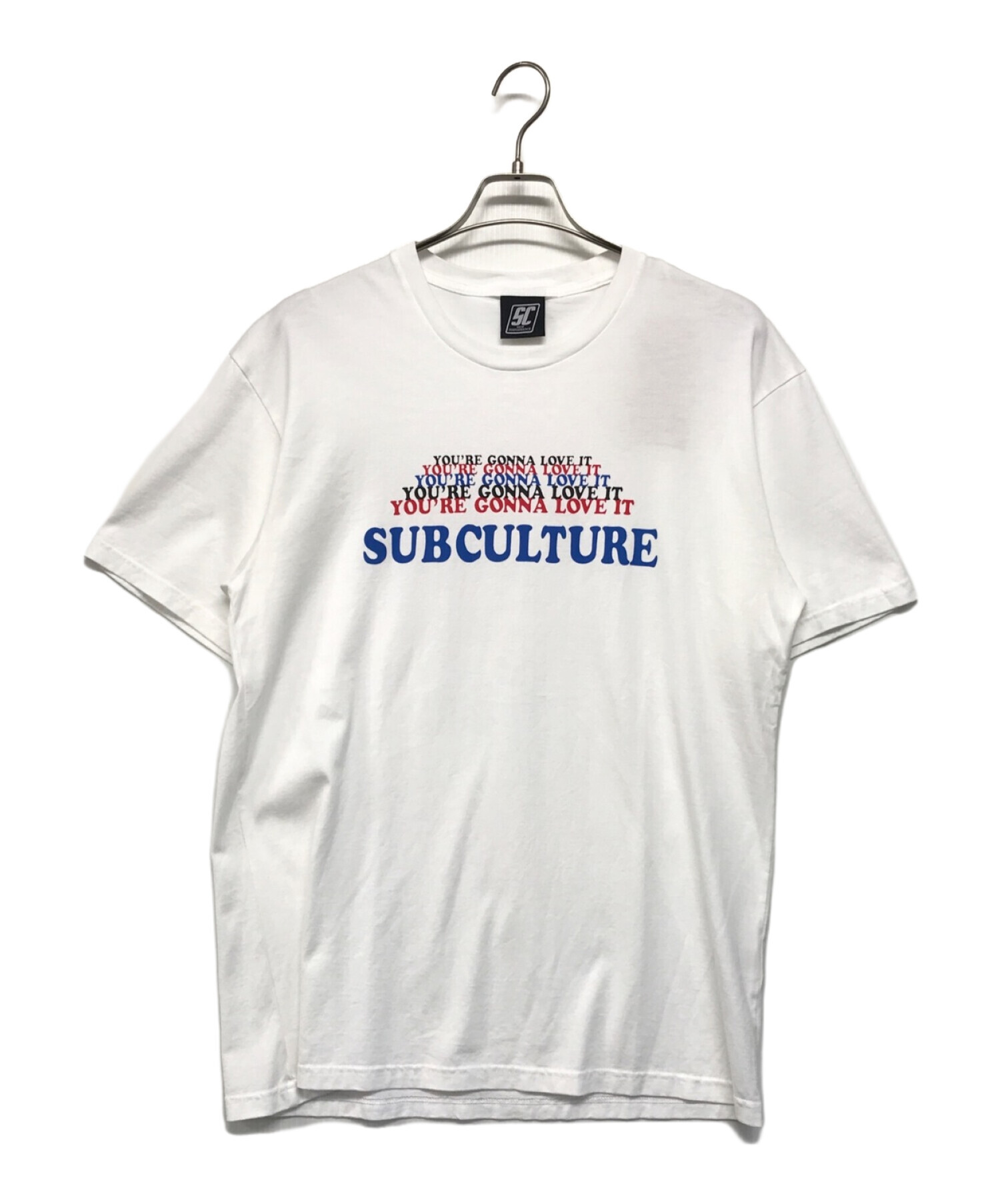 中古・古着通販】Subculture (サブカルチャー) YOU GON'NA LOVE IT T-SHIRT ホワイト サイズ:SIZE  2｜ブランド・古着通販 トレファク公式【TREFAC FASHION】スマホサイト