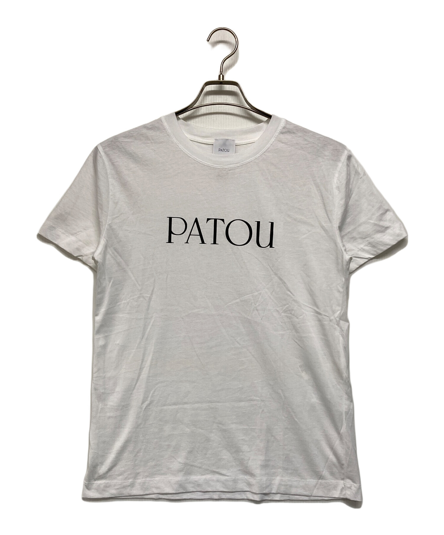 patou (パトゥ) オーガニックコットン パトゥロゴTシャツ ホワイト サイズ:SIZE S