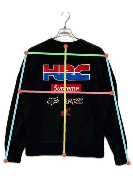 中古・古着通販】SUPREME (シュプリーム) HONDA (ホンダ) Honda Fox Racing Crewneck ブラック  サイズ:SIZE S｜ブランド・古着通販 トレファク公式【TREFAC FASHION】スマホサイト