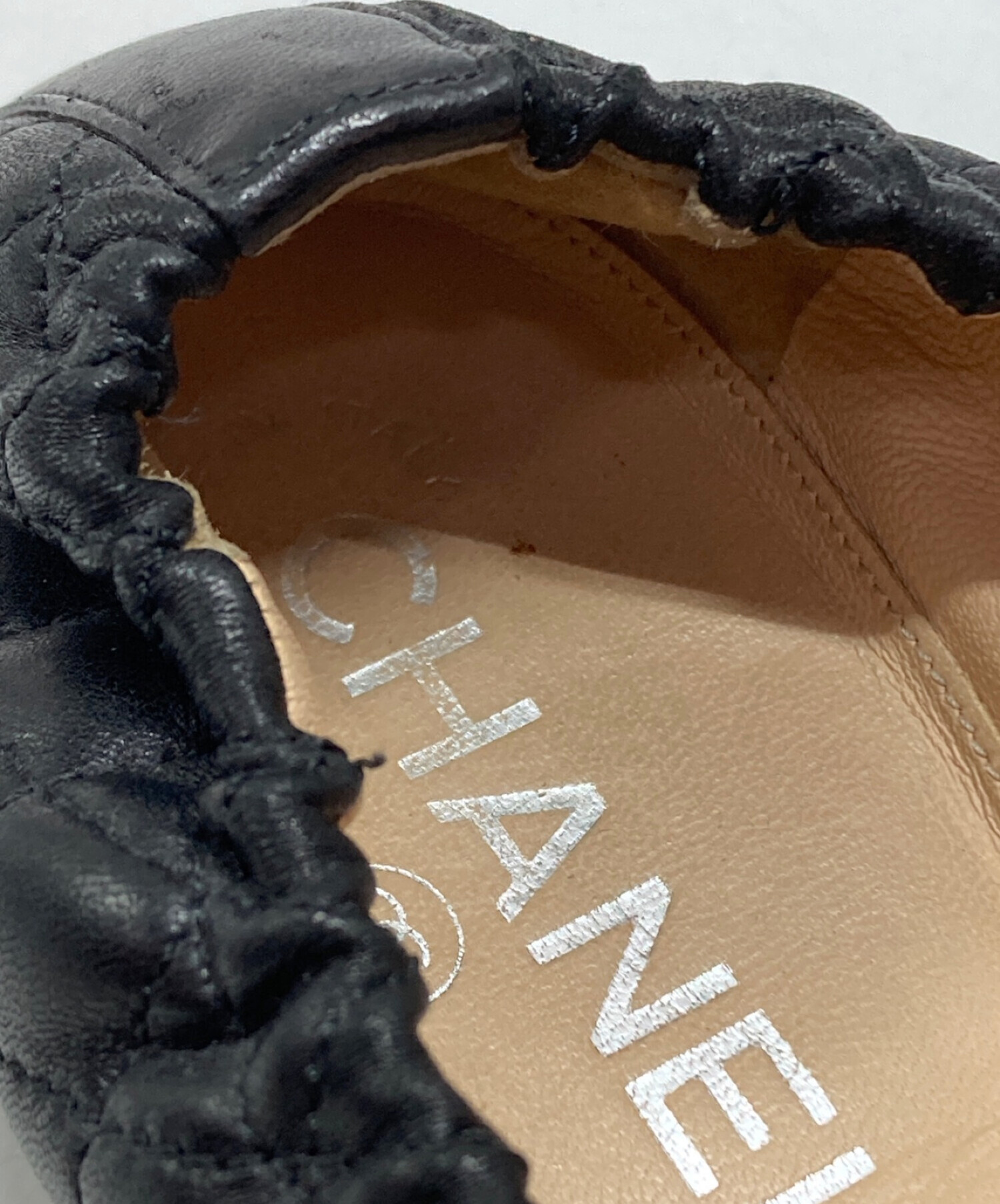 CHANEL (シャネル) フラットシューズ ブラック サイズ:SIZE 37