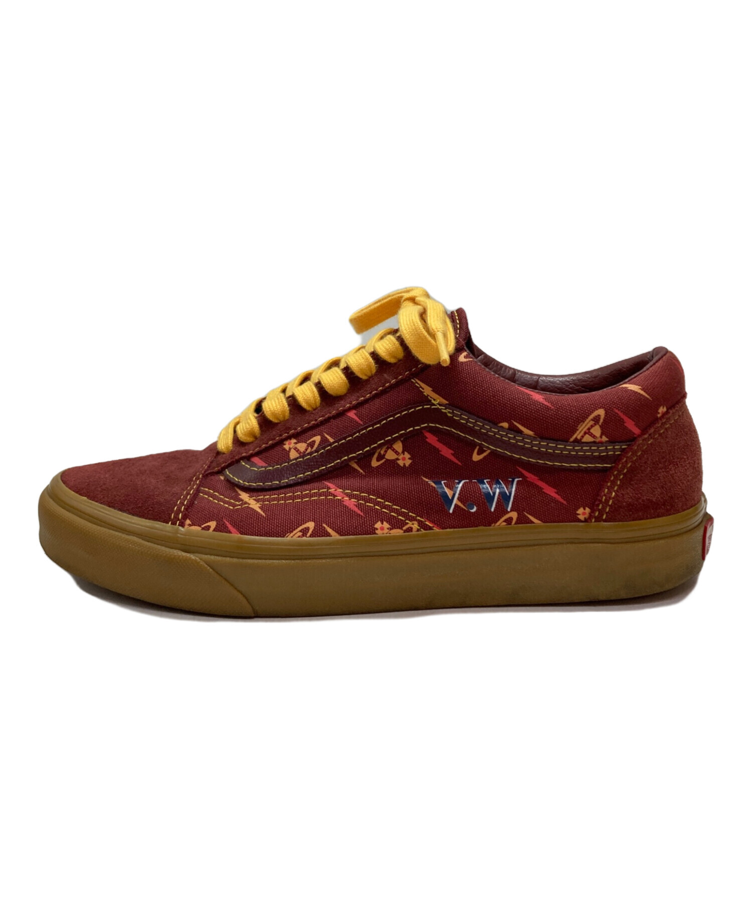 VANS (バンズ) Vivienne Westwood (ヴィヴィアンウエストウッド) コラボスニーカー バーガンディー サイズ:SIZE  27.5cm