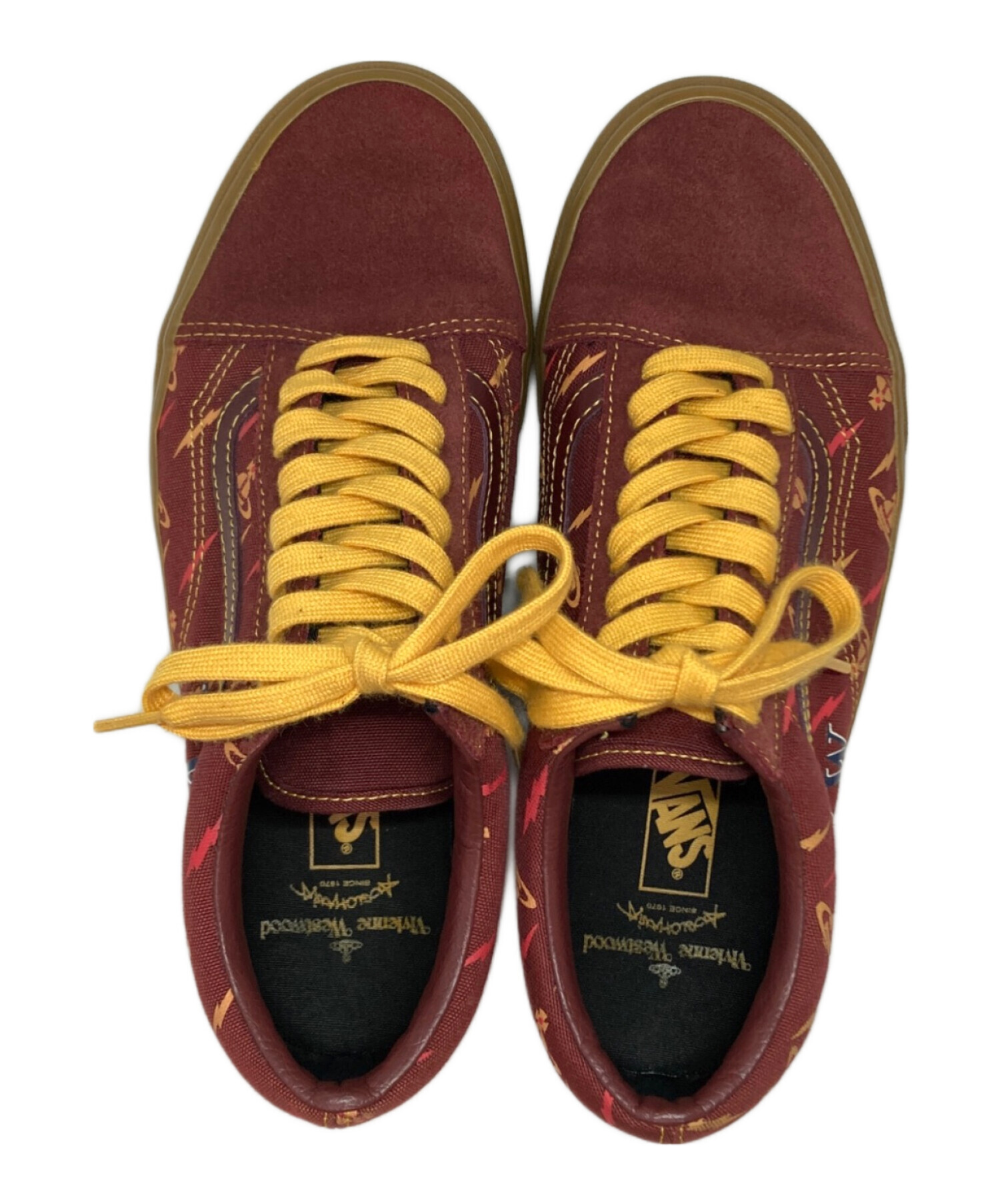 VANS (バンズ) Vivienne Westwood (ヴィヴィアンウエストウッド) コラボスニーカー バーガンディー サイズ:SIZE  27.5cm