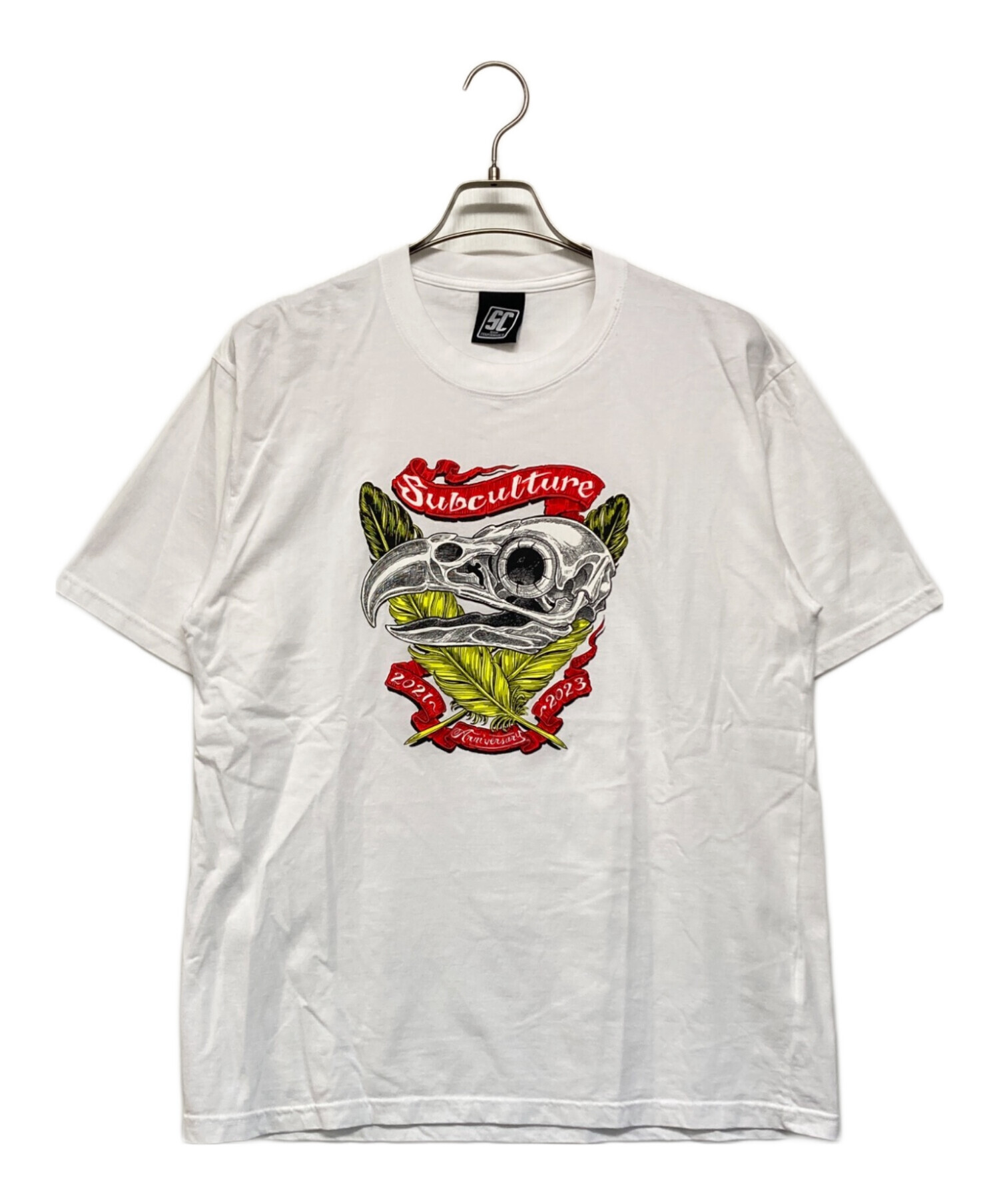 中古・古着通販】Subculture (サブカルチャー) EAGLE SKULL HEAD T-SHIRT ホワイト サイズ:SIZE 2｜ブランド・古着通販  トレファク公式【TREFAC FASHION】スマホサイト