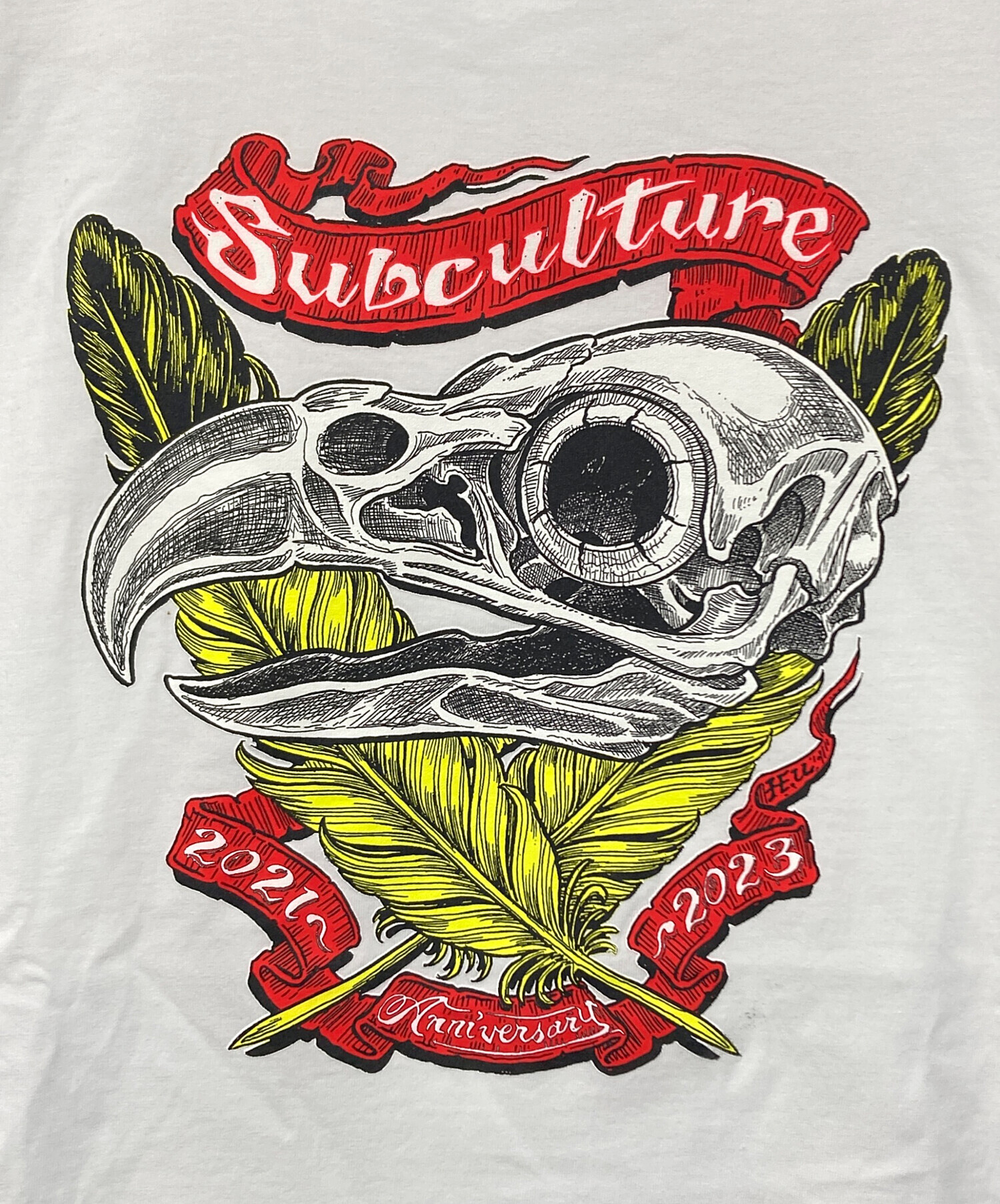 中古・古着通販】Subculture (サブカルチャー) EAGLE SKULL HEAD T-SHIRT ホワイト サイズ:SIZE 2｜ブランド・古着通販  トレファク公式【TREFAC FASHION】スマホサイト