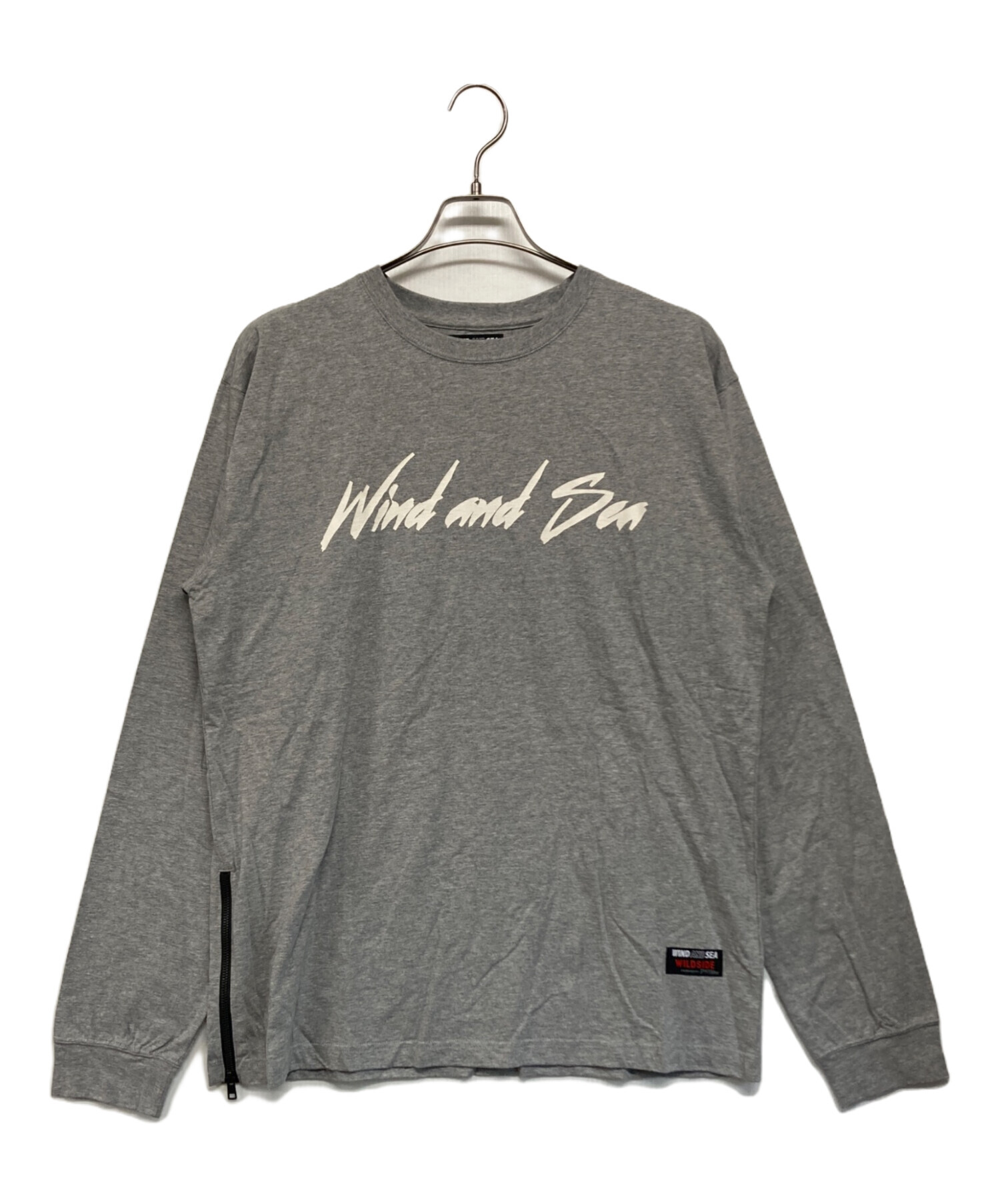 中古・古着通販】WIND AND SEA (ウィンダンシー) WILD SIDE YOHJI YAMAMOTO (ワイルドサイド ヨウジ ヤマモト)  ロングスリーブTシャツ グレー サイズ:SIZE 4｜ブランド・古着通販 トレファク公式【TREFAC FASHION】スマホサイト