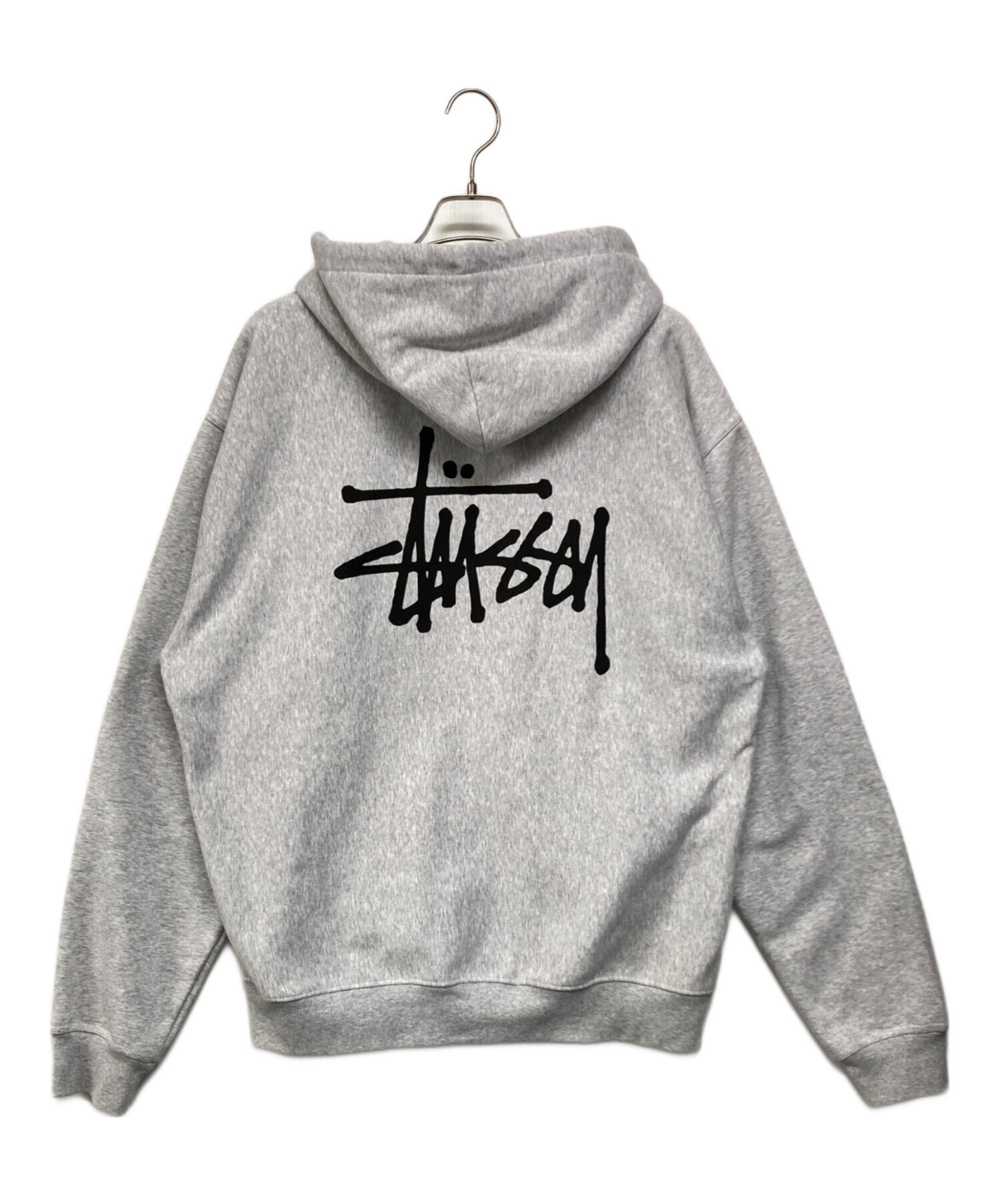 stussy (ステューシー) ジップパーカー グレー サイズ:SIZE XL