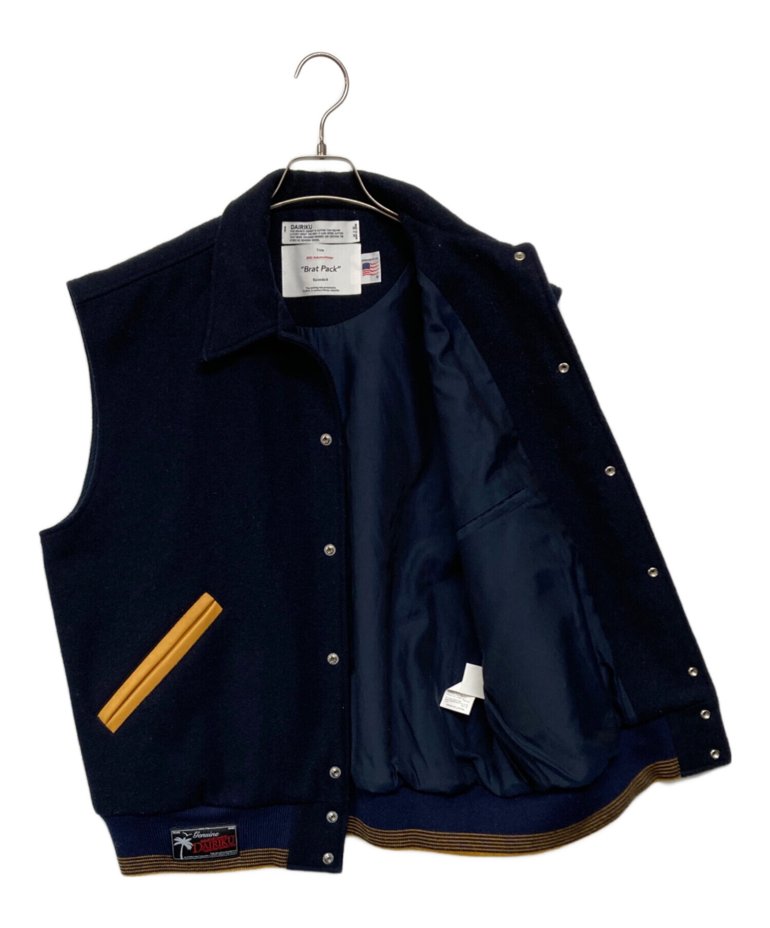 DAIRIKU (ダイリク) Andrew Stadium Vest ネイビー サイズ:SIZE M