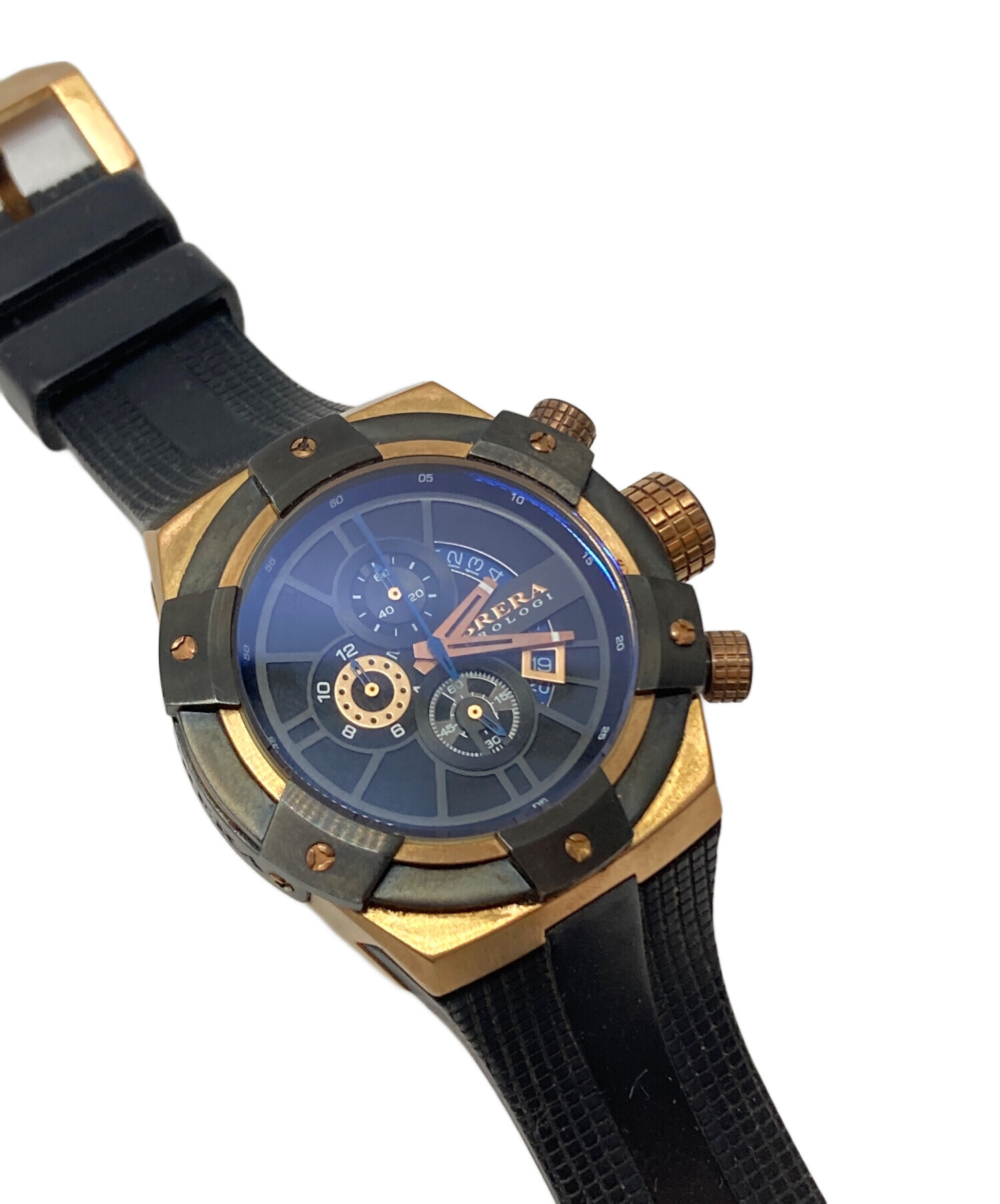 中古・古着通販】BRERA OROLOGI (ブレラオロロジ) スーパー スポルティーボ クロノグラフ ブラック×ゴールド｜ブランド・古着通販  トレファク公式【TREFAC FASHION】スマホサイト