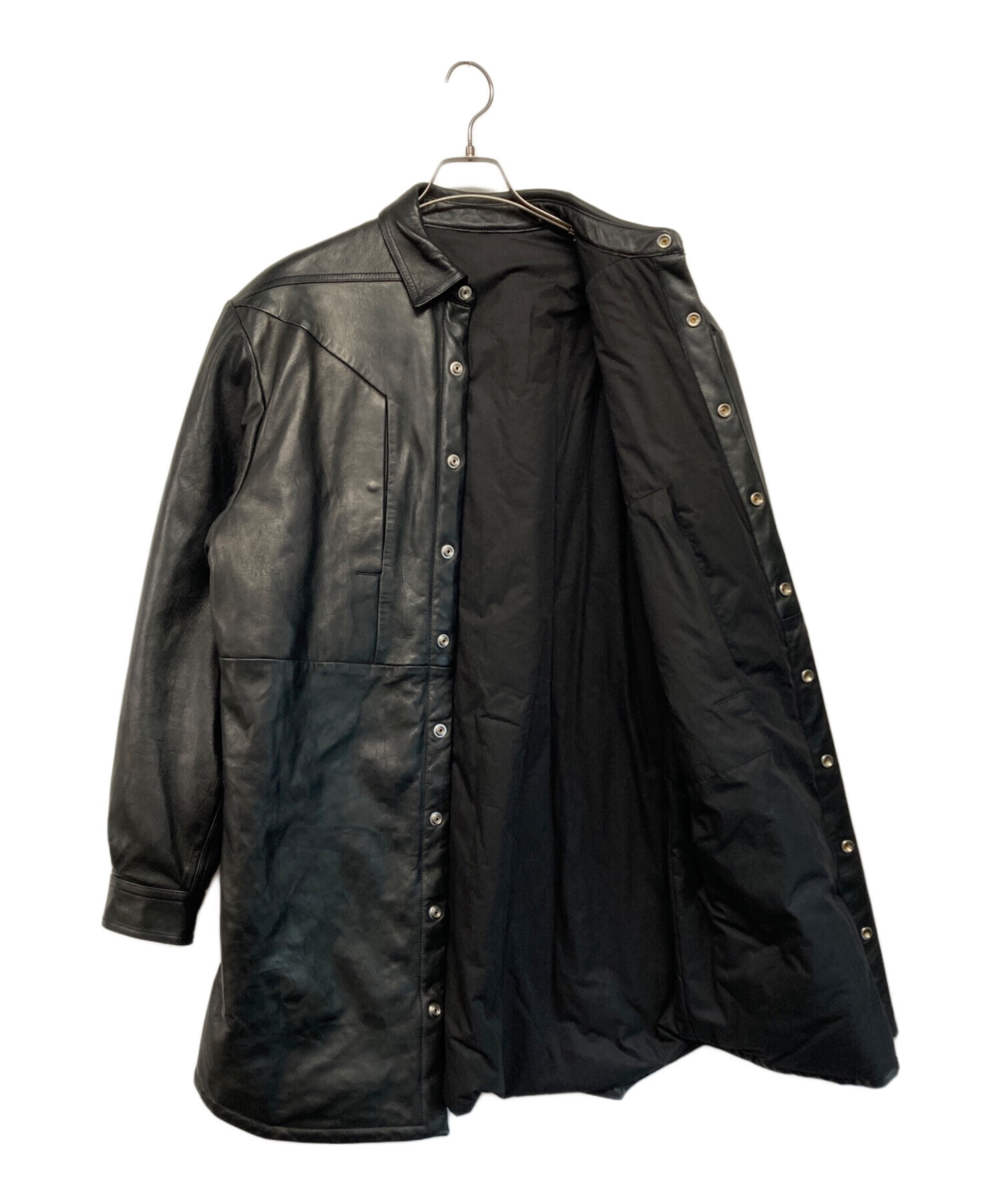 RICK OWENS (リックオウエンス) JUMBO FOGPOCKET OUTERSHIRT ブラック サイズ:SIZE 46