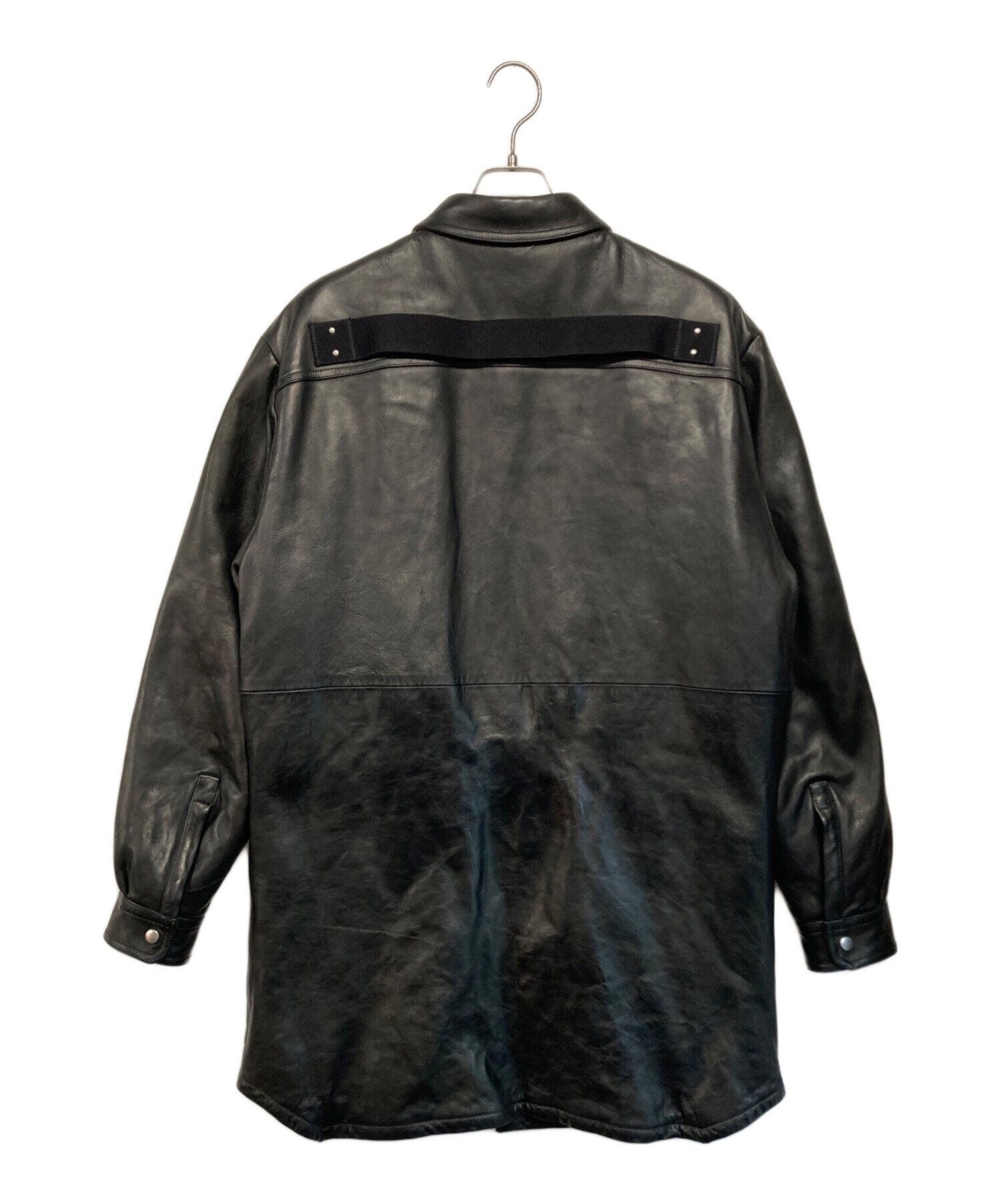 RICK OWENS (リックオウエンス) JUMBO FOGPOCKET OUTERSHIRT ブラック サイズ:SIZE 46