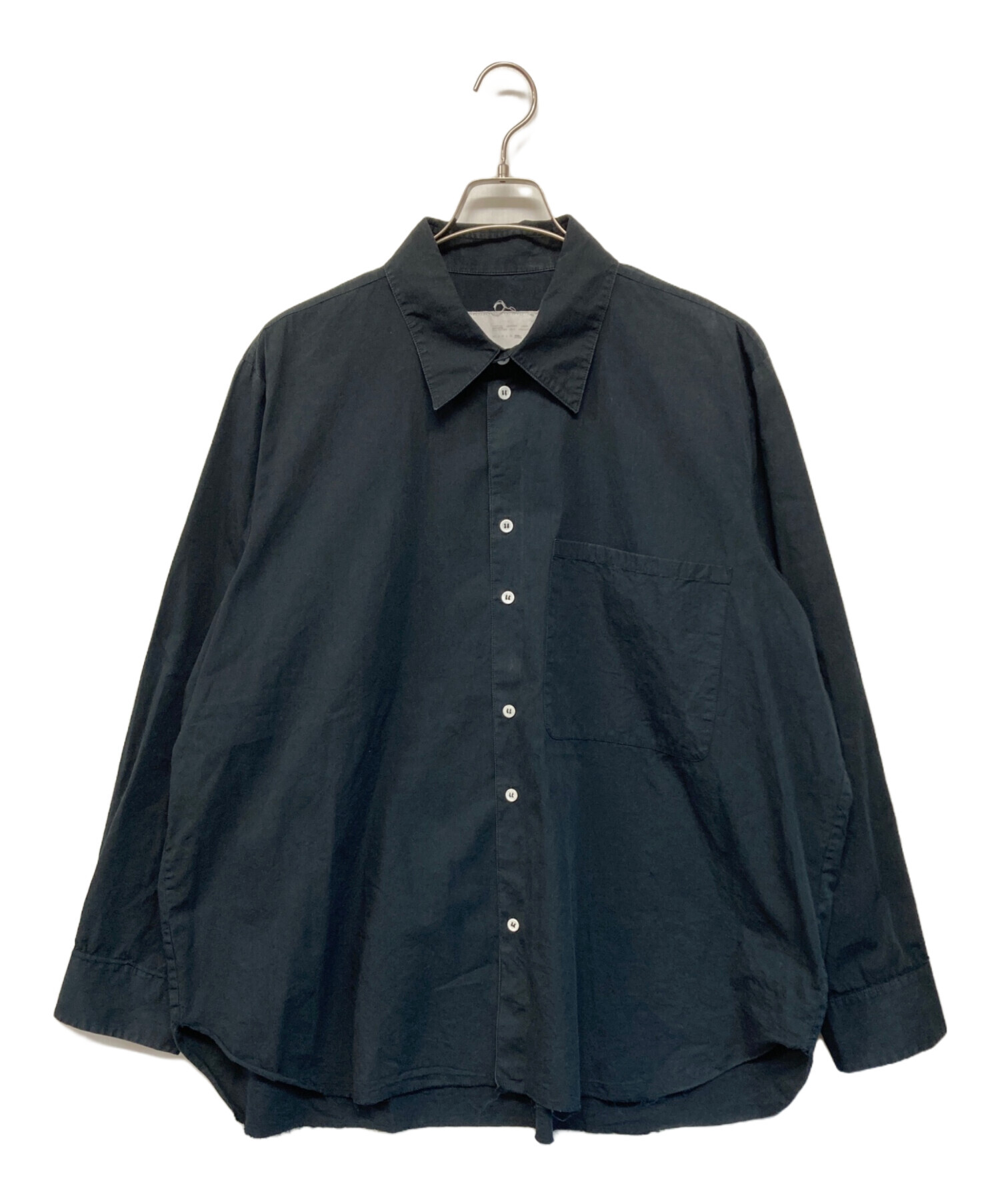 CAMIEL FORTGENS (カミエルフォートヘンス) basic shirt/ベーシックシャツ ネイビー サイズ:XXL