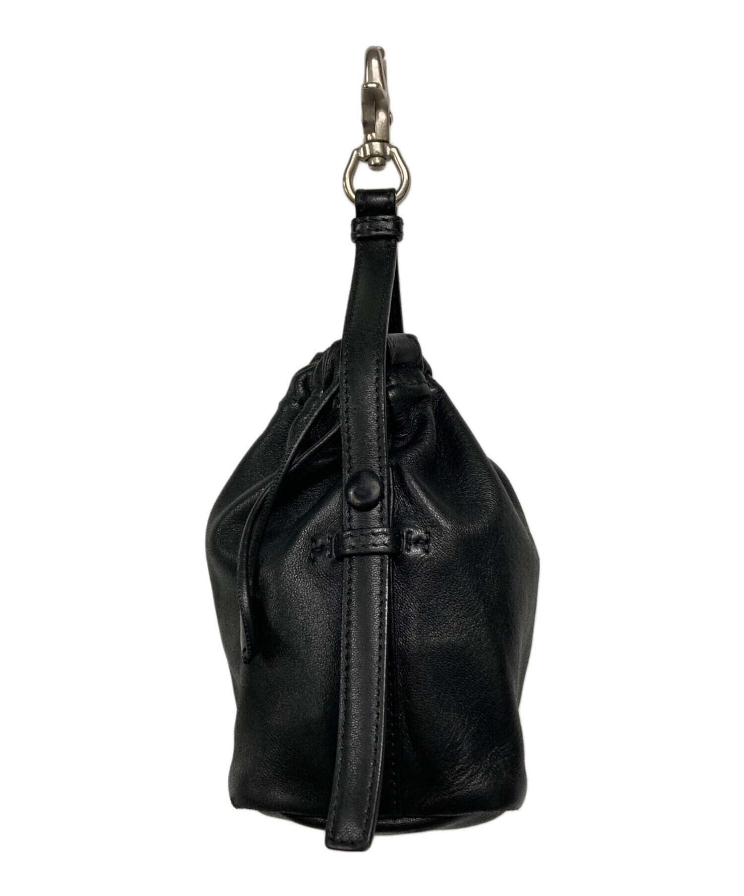 JIL SANDER (ジルサンダー) Drawstring Hook Pouch ブラック