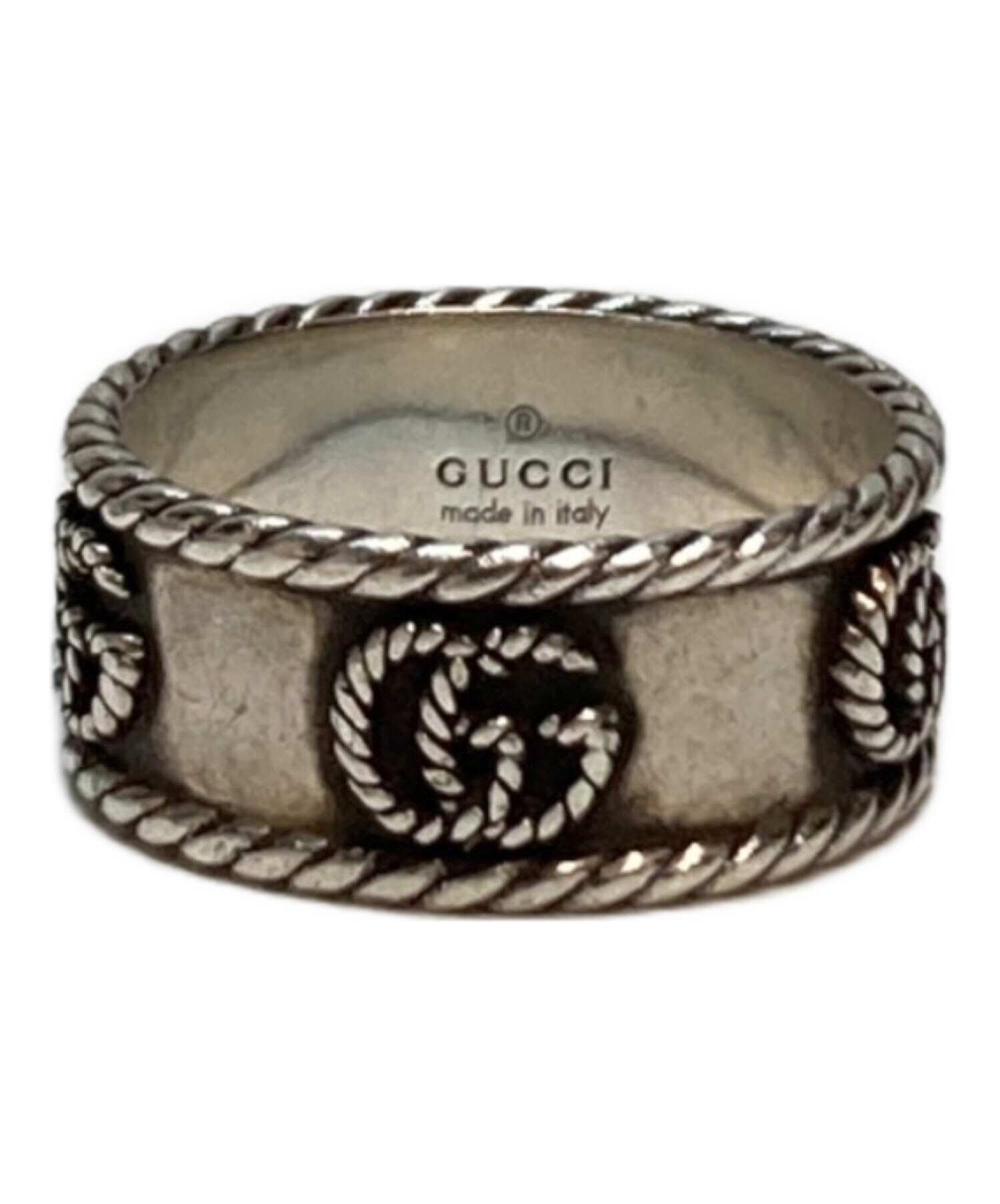 中古・古着通販】GUCCI (グッチ) ダブルGリング シルバー サイズ:17号｜ブランド・古着通販 トレファク公式【TREFAC  FASHION】スマホサイト